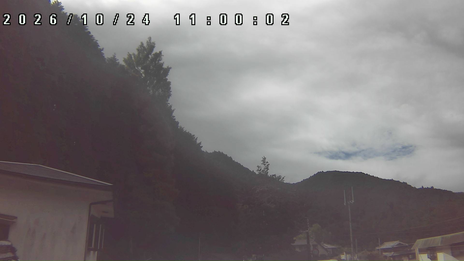 2026年10月24日 11:00ごろの金剛山登山口周辺の空