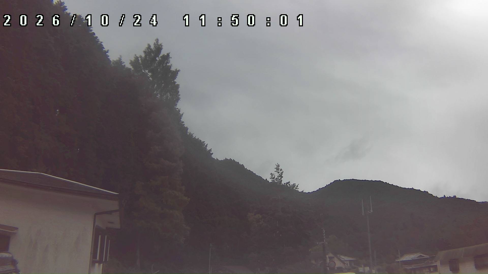2026年10月24日 11:50ごろの金剛山登山口周辺の空