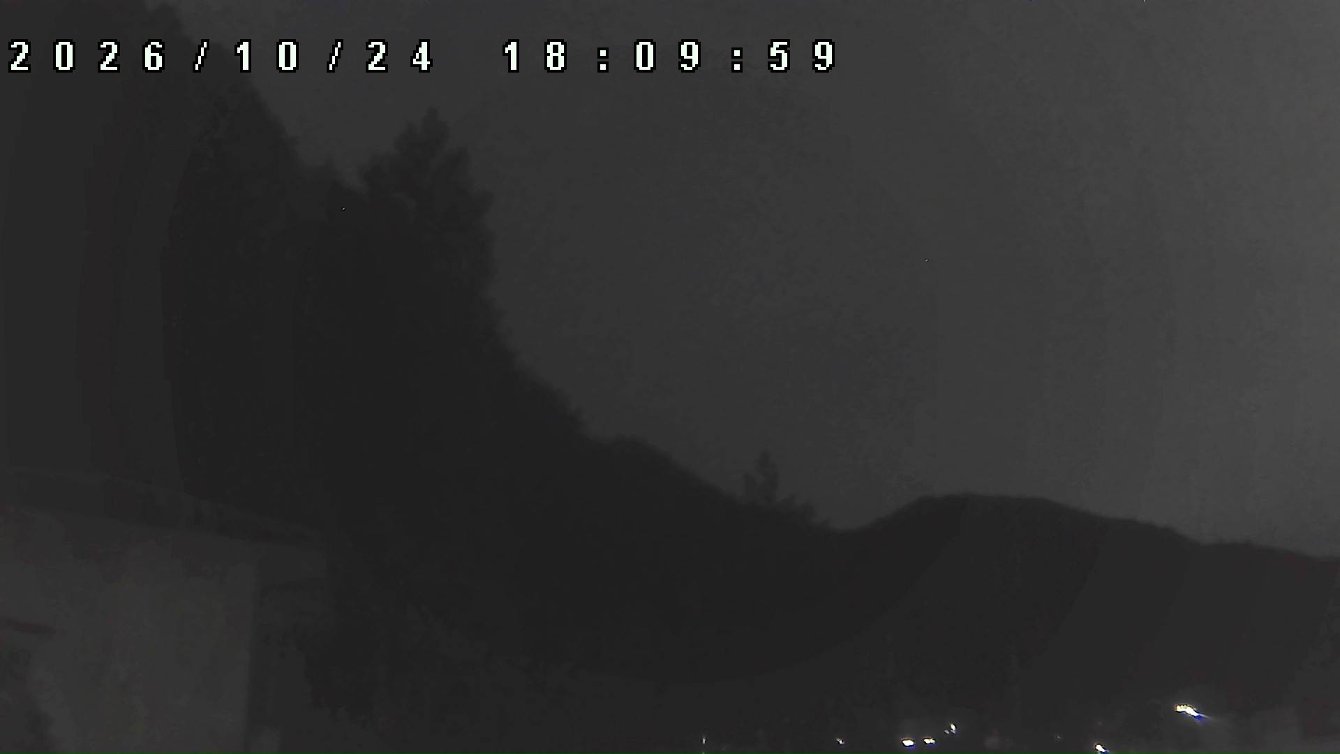 2026年10月24日 18:10ごろの金剛山登山口周辺の空