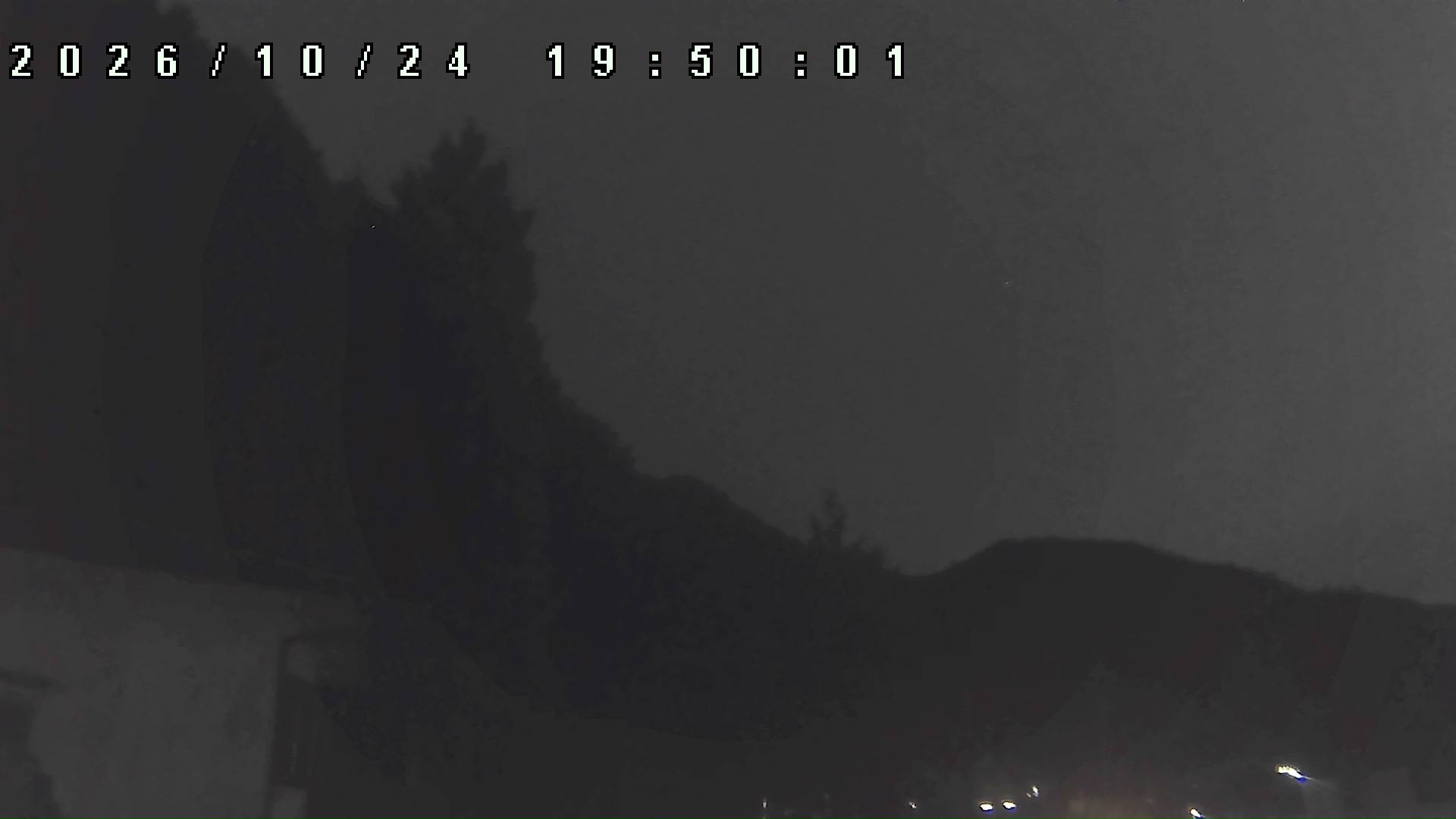 2026年10月24日 19:50ごろの金剛山登山口周辺の空