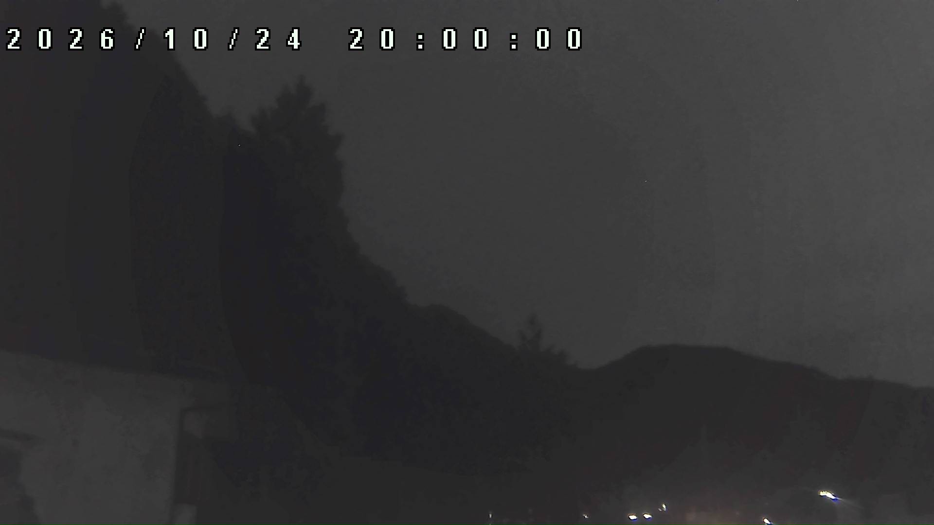 2026年10月24日 20:00ごろの金剛山登山口周辺の空