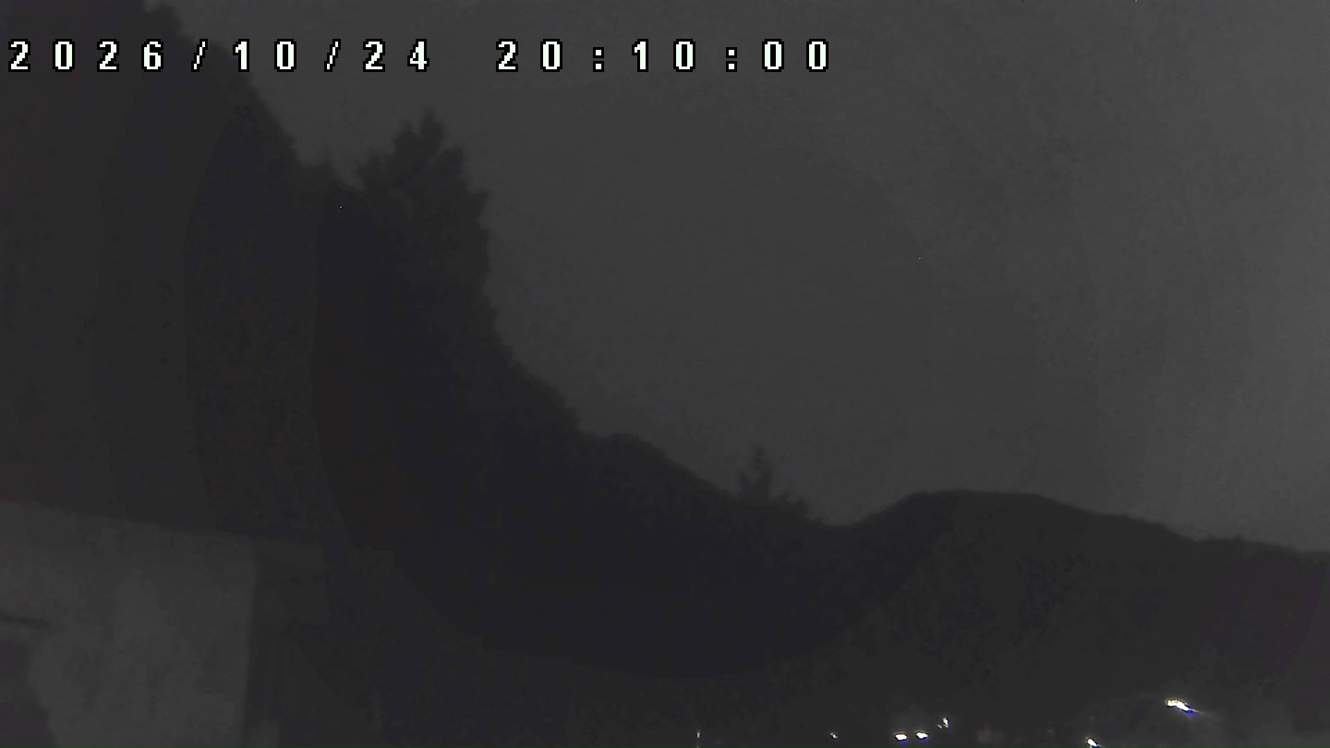 2026年10月24日 20:10ごろの金剛山登山口周辺の空