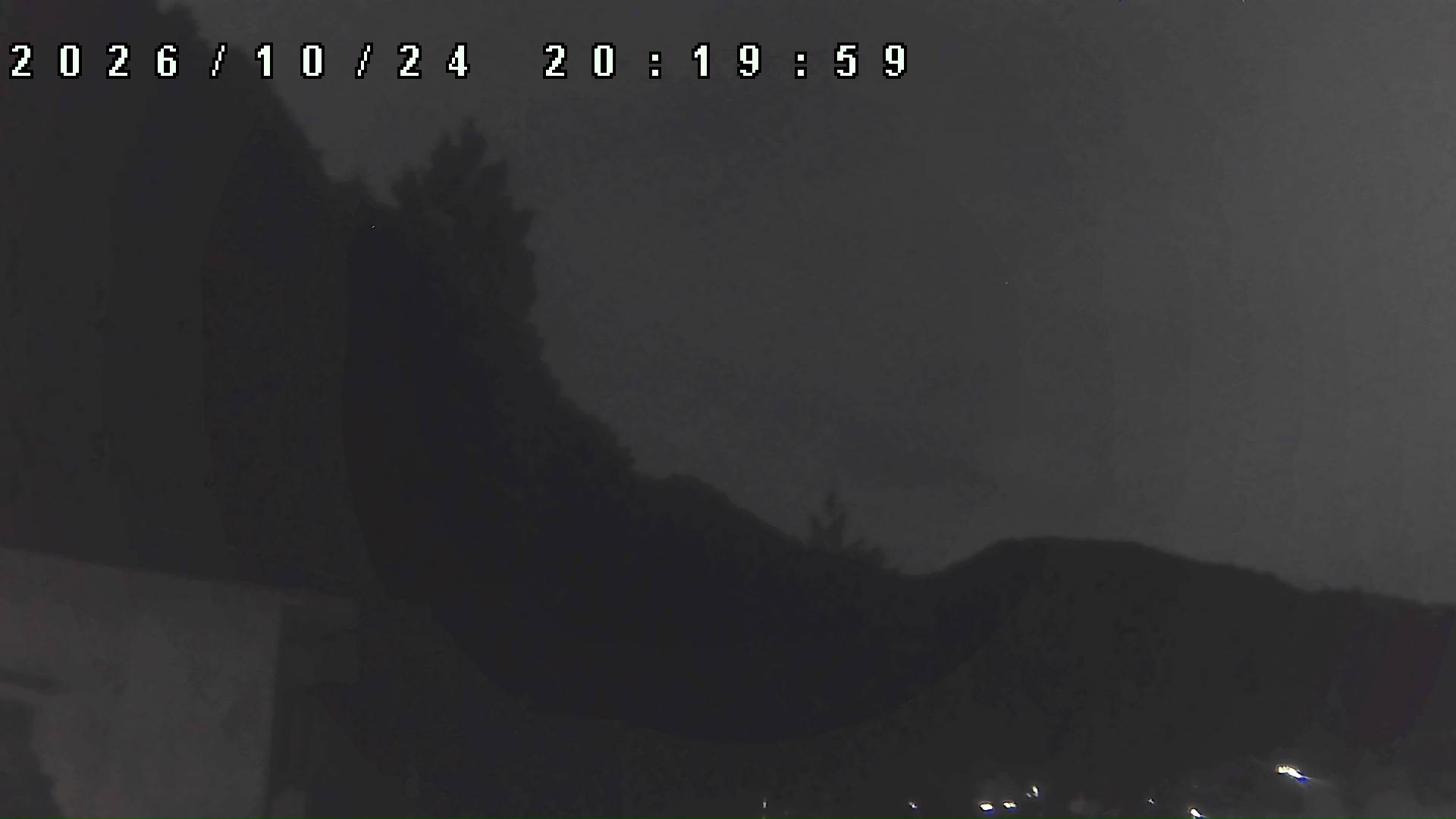2026年10月24日 20:20ごろの金剛山登山口周辺の空