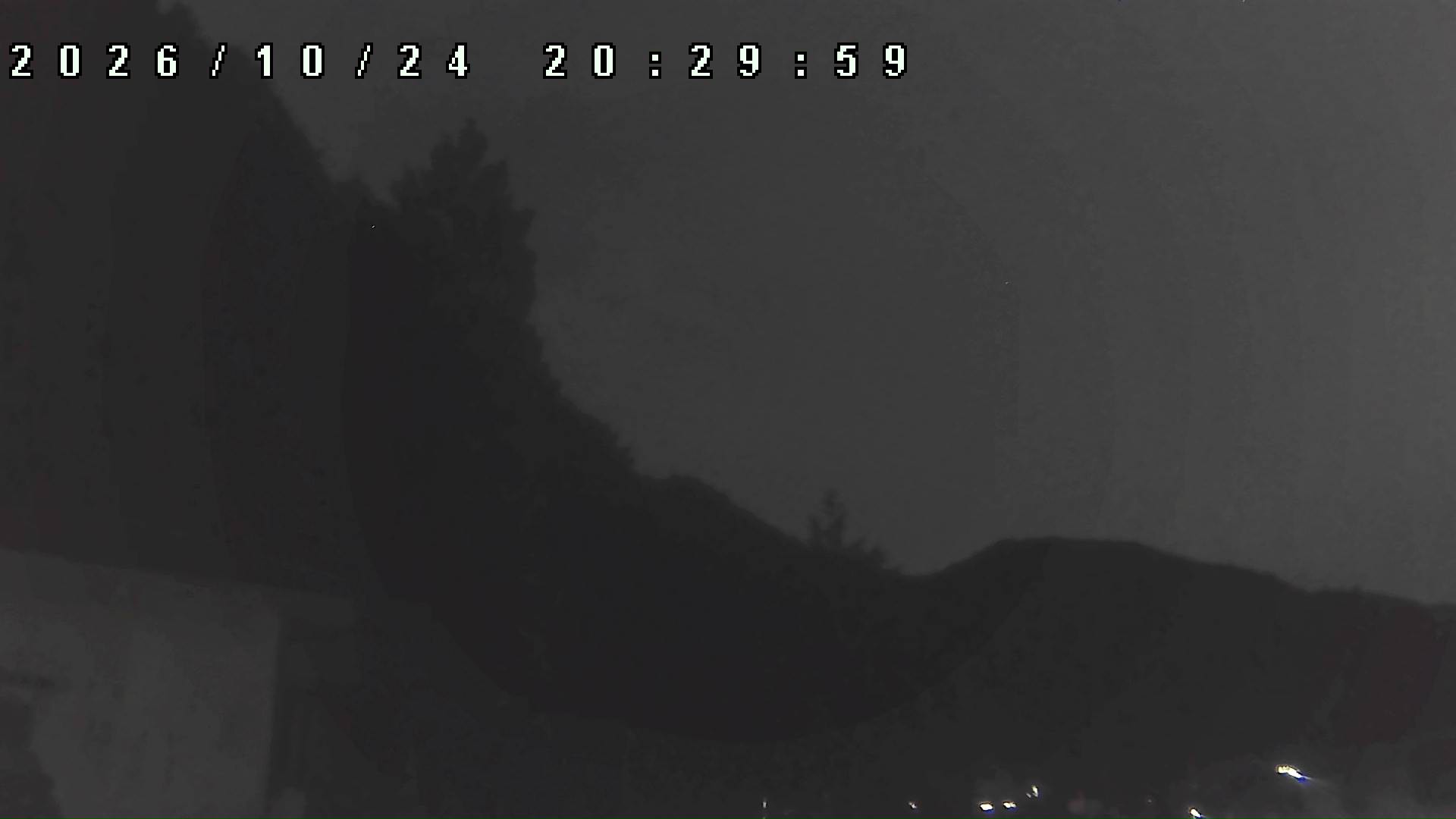 2026年10月24日 20:30ごろの金剛山登山口周辺の空