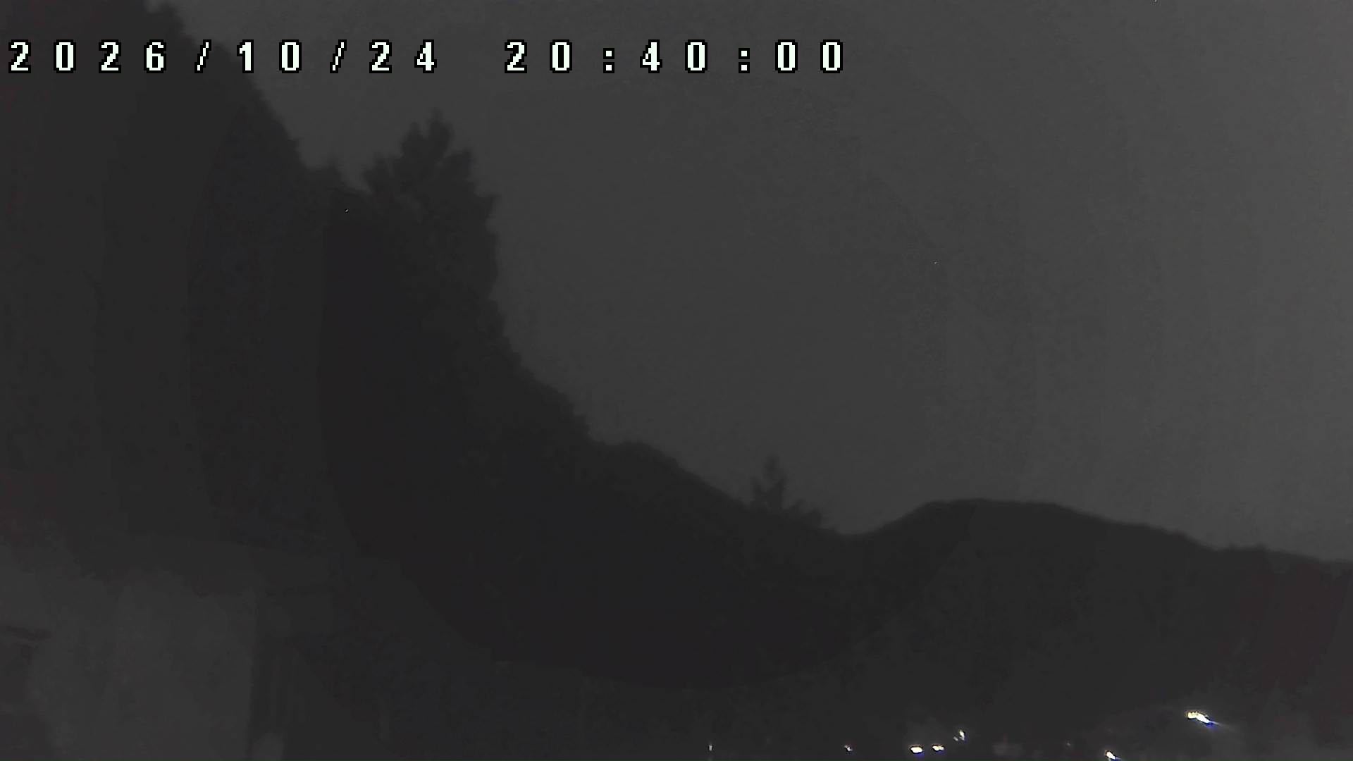 2026年10月24日 20:40ごろの金剛山登山口周辺の空