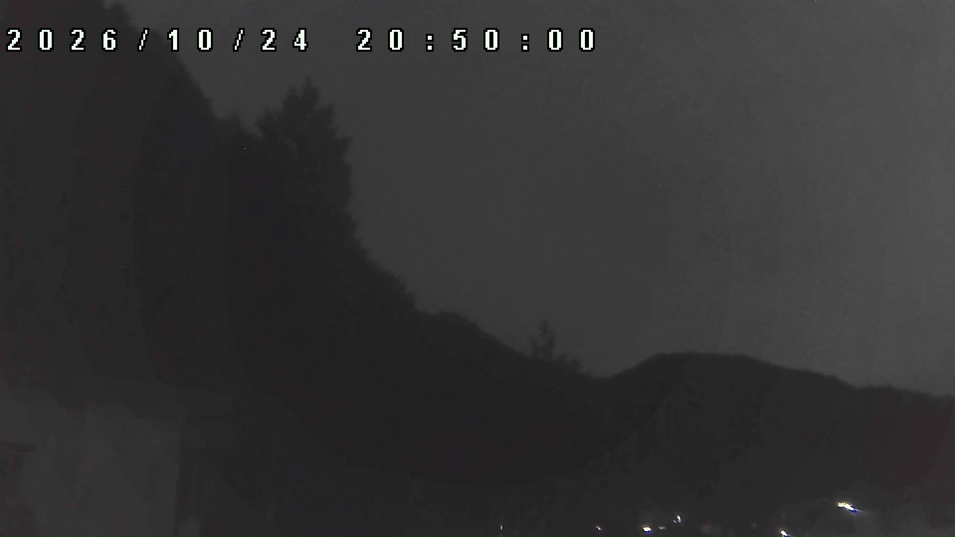 2026年10月24日 20:50ごろの金剛山登山口周辺の空