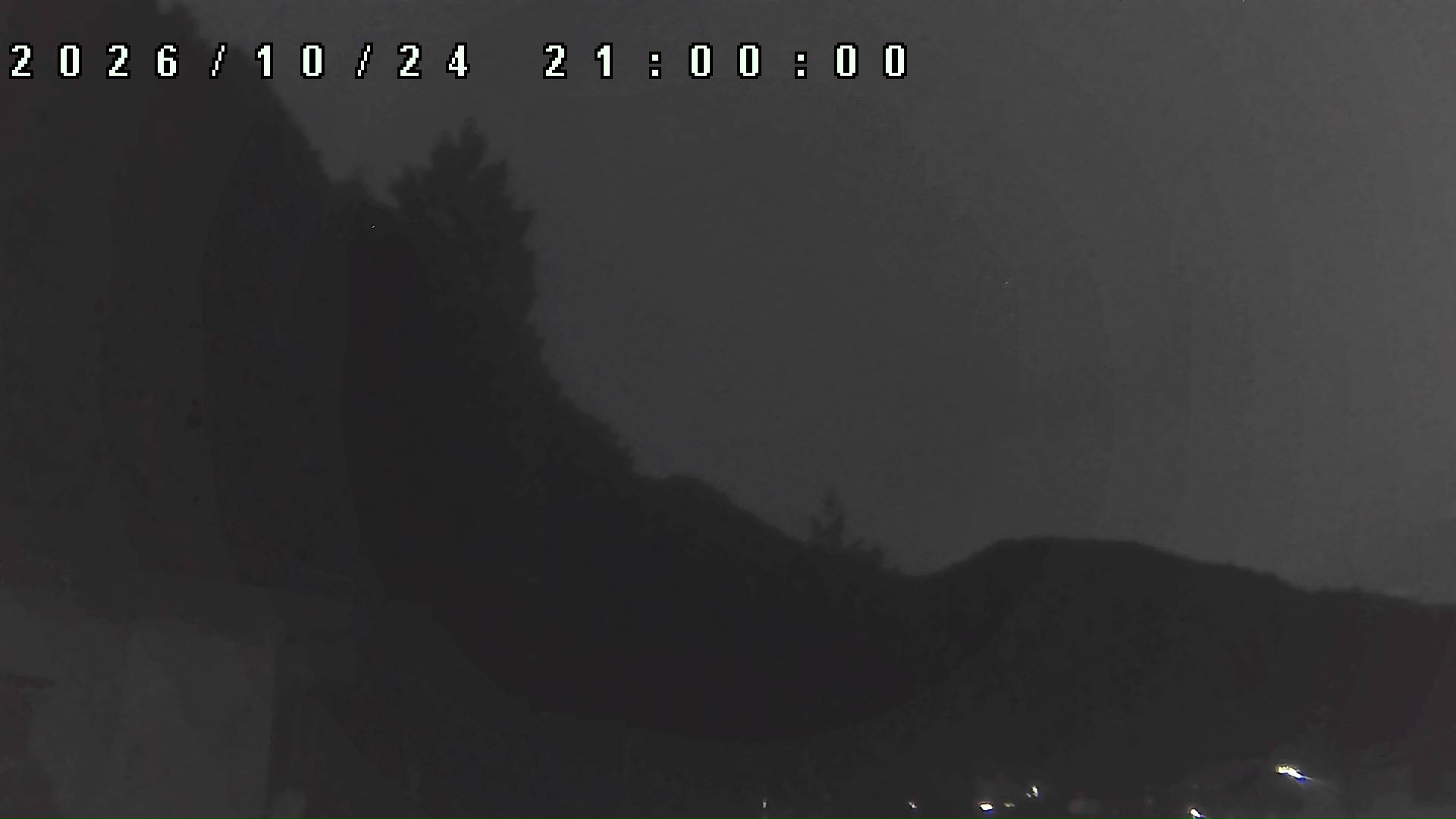 2026年10月24日 21:00ごろの金剛山登山口周辺の空
