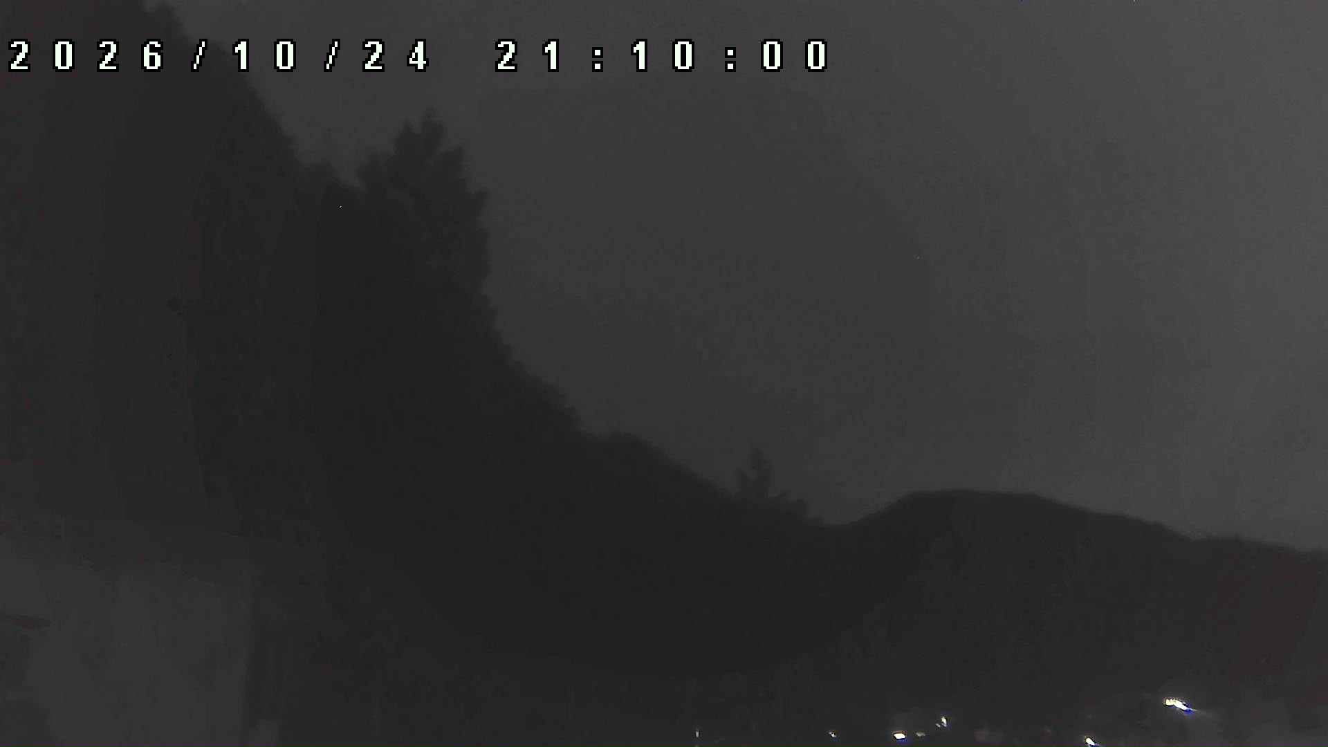 2026年10月24日 21:10ごろの金剛山登山口周辺の空