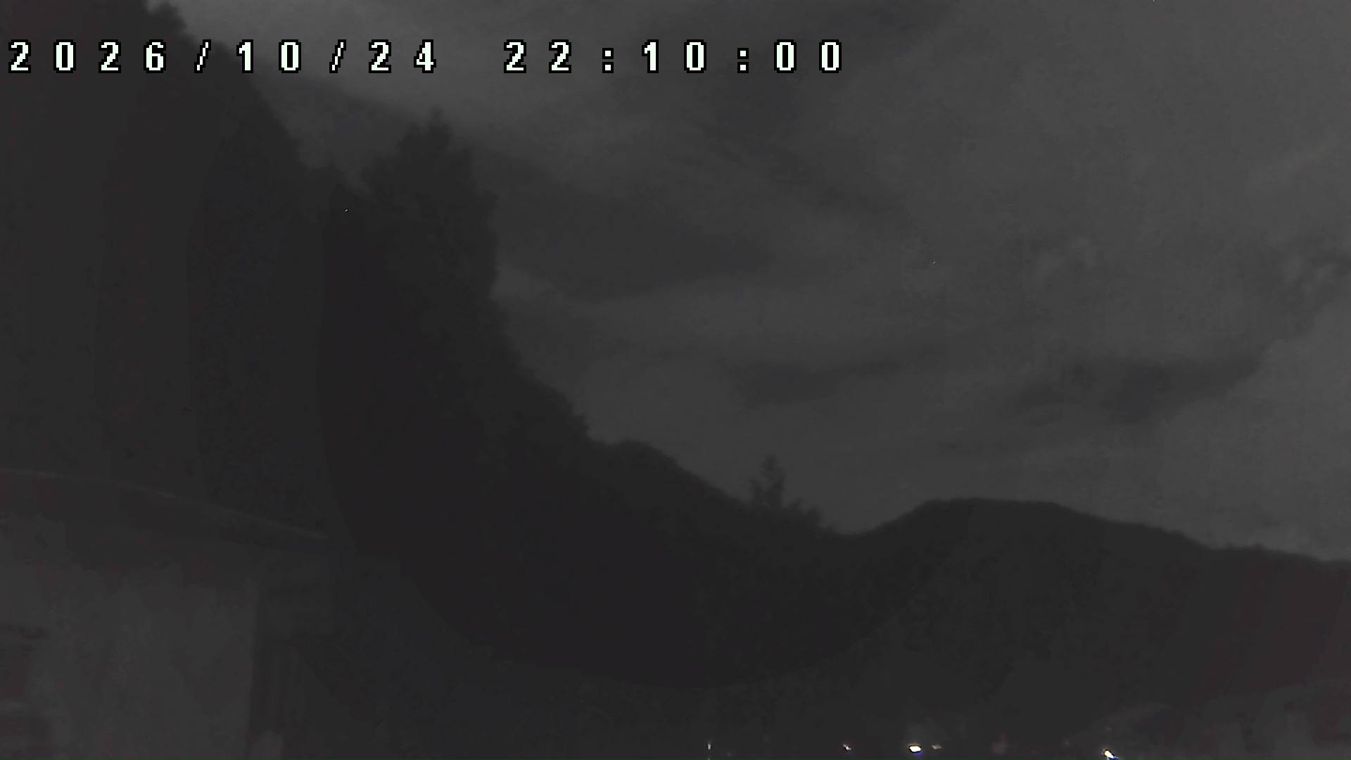2026年10月24日 22:10ごろの金剛山登山口周辺の空
