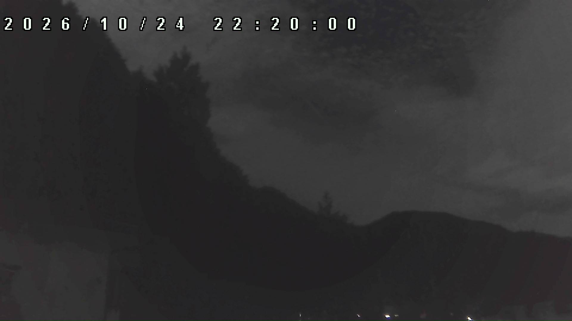 2026年10月24日 22:20ごろの金剛山登山口周辺の空