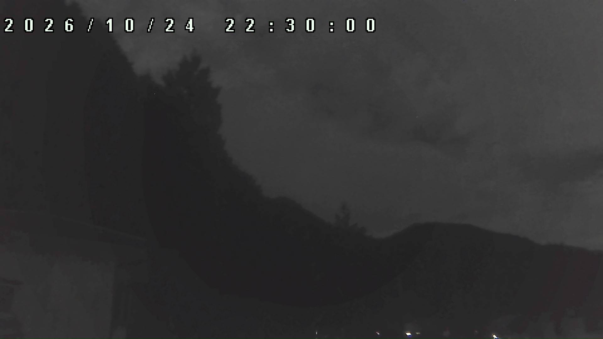 2026年10月24日 22:30ごろの金剛山登山口周辺の空