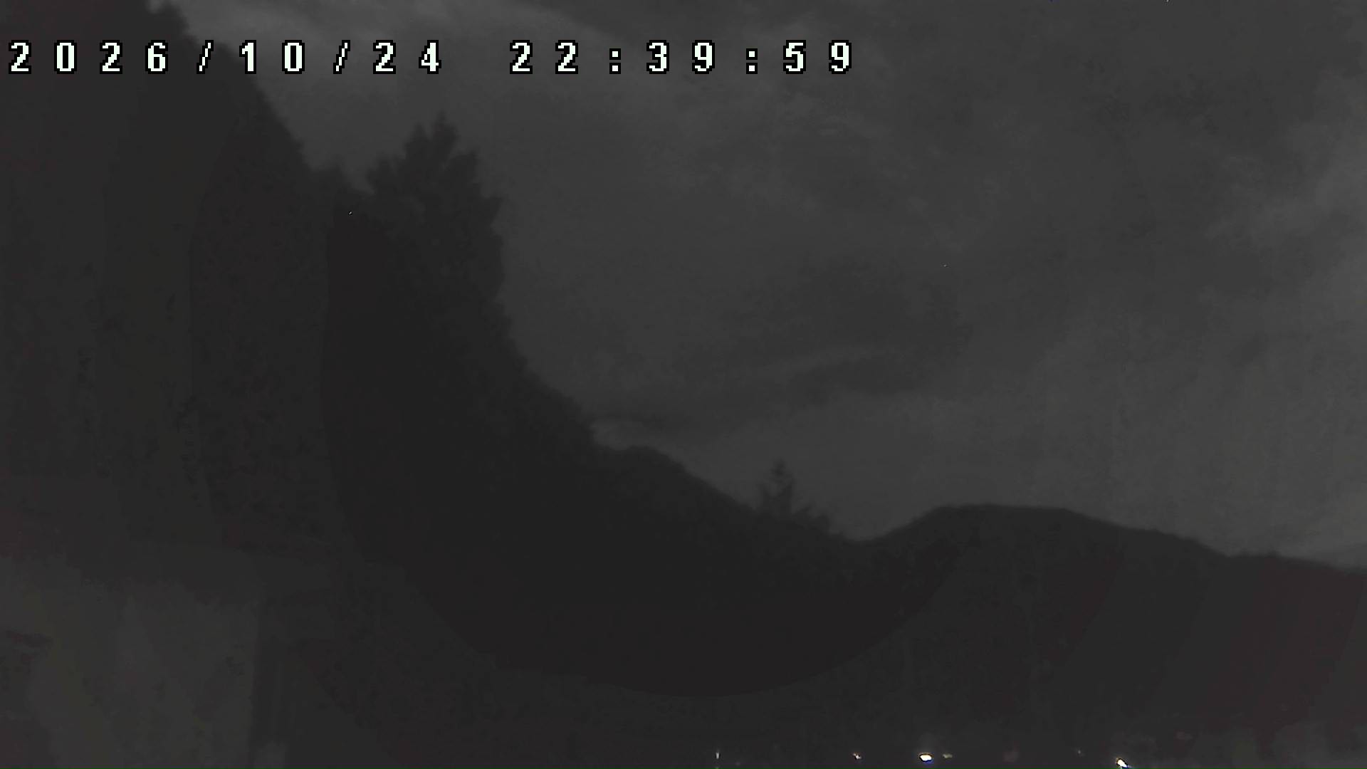 2026年10月24日 22:40ごろの金剛山登山口周辺の空