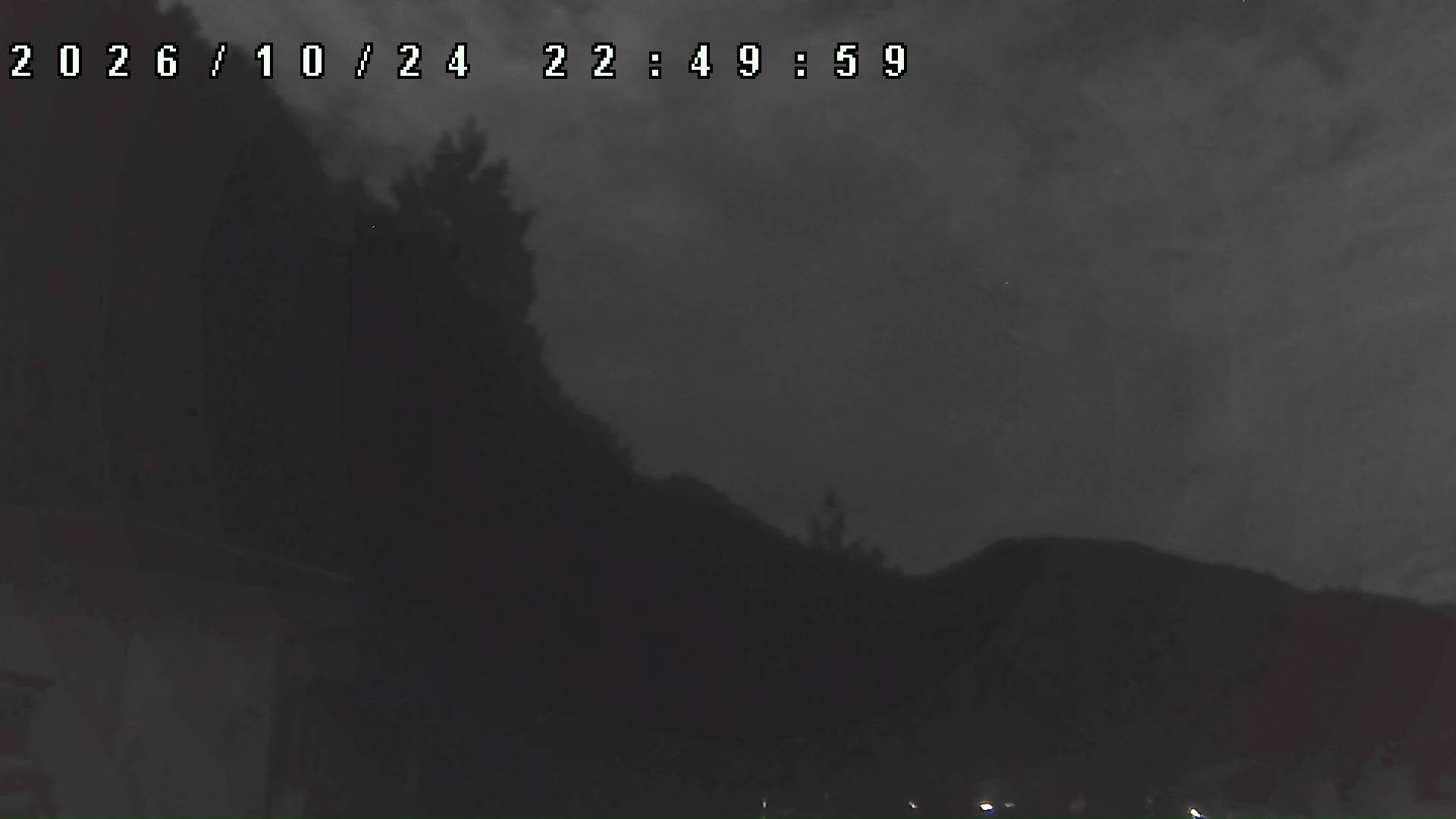 2026年10月24日 22:50ごろの金剛山登山口周辺の空