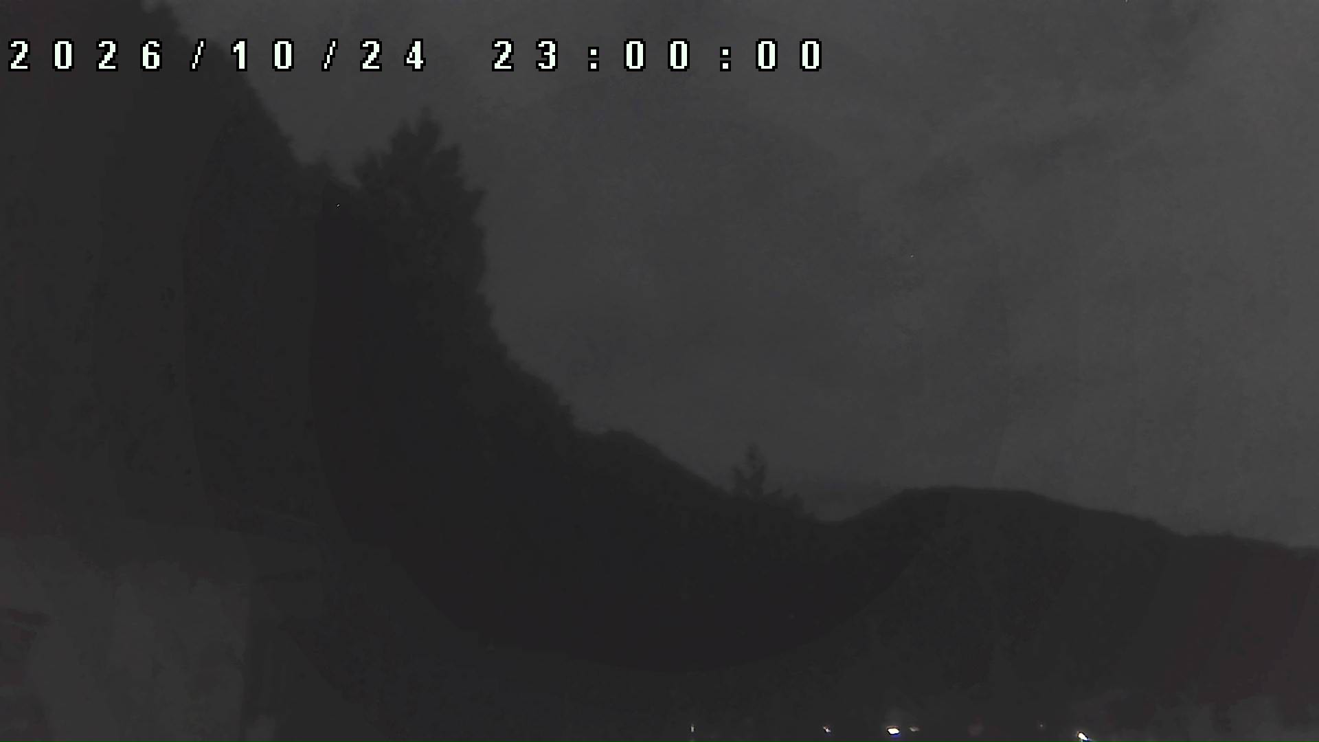 2026年10月24日 23:00ごろの金剛山登山口周辺の空