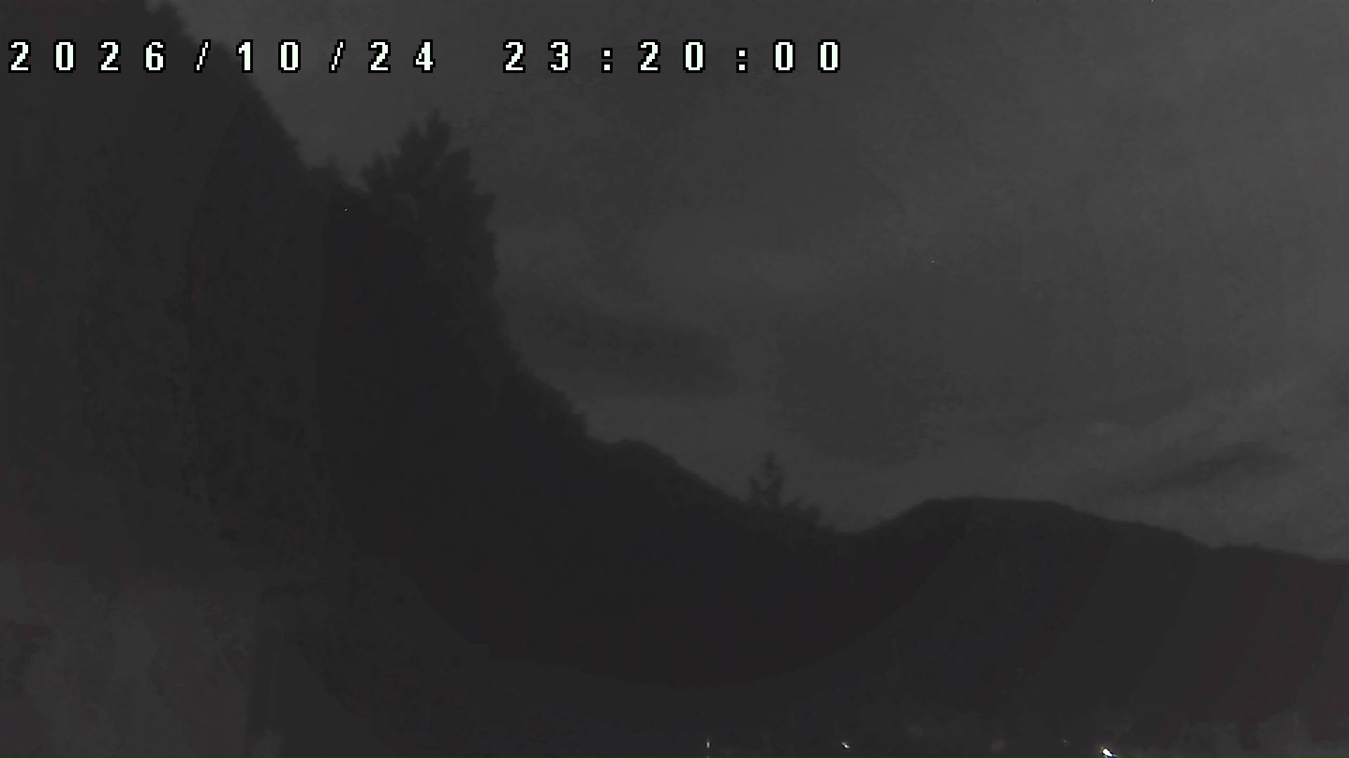 2026年10月24日 23:20ごろの金剛山登山口周辺の空