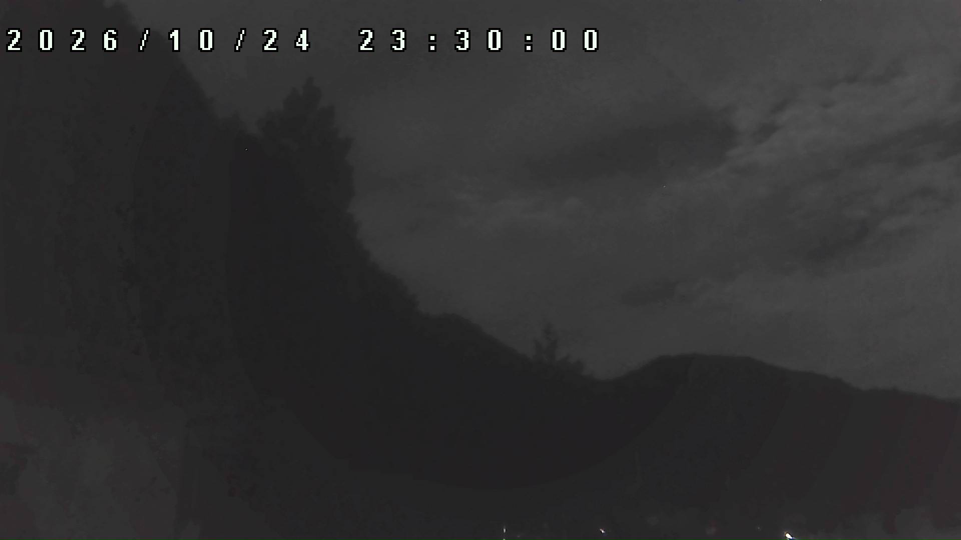 2026年10月24日 23:30ごろの金剛山登山口周辺の空