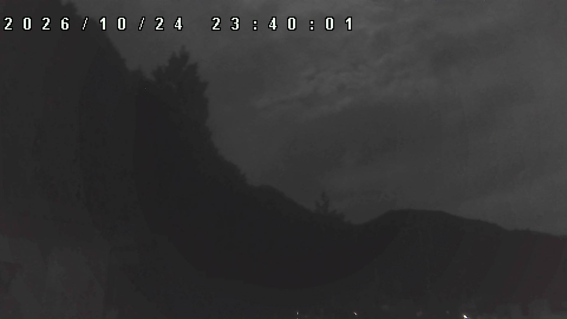 2026年10月24日 23:40ごろの金剛山登山口周辺の空