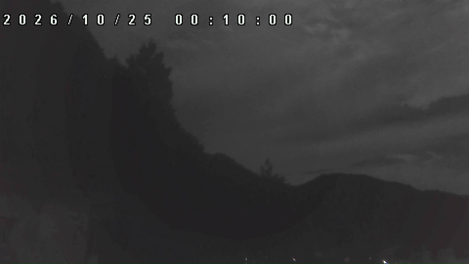 2026年10月25日 00:10ごろの金剛山登山口周辺の空