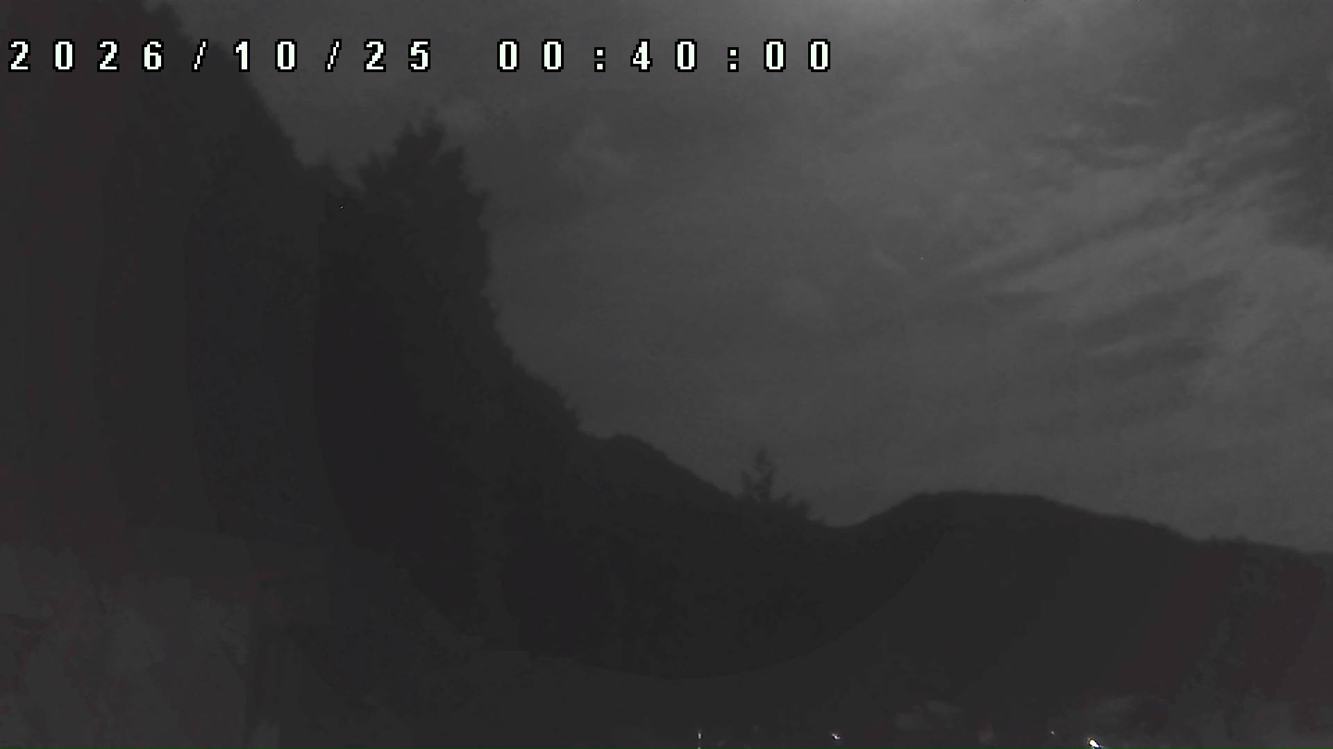 2026年10月25日 00:40ごろの金剛山登山口周辺の空