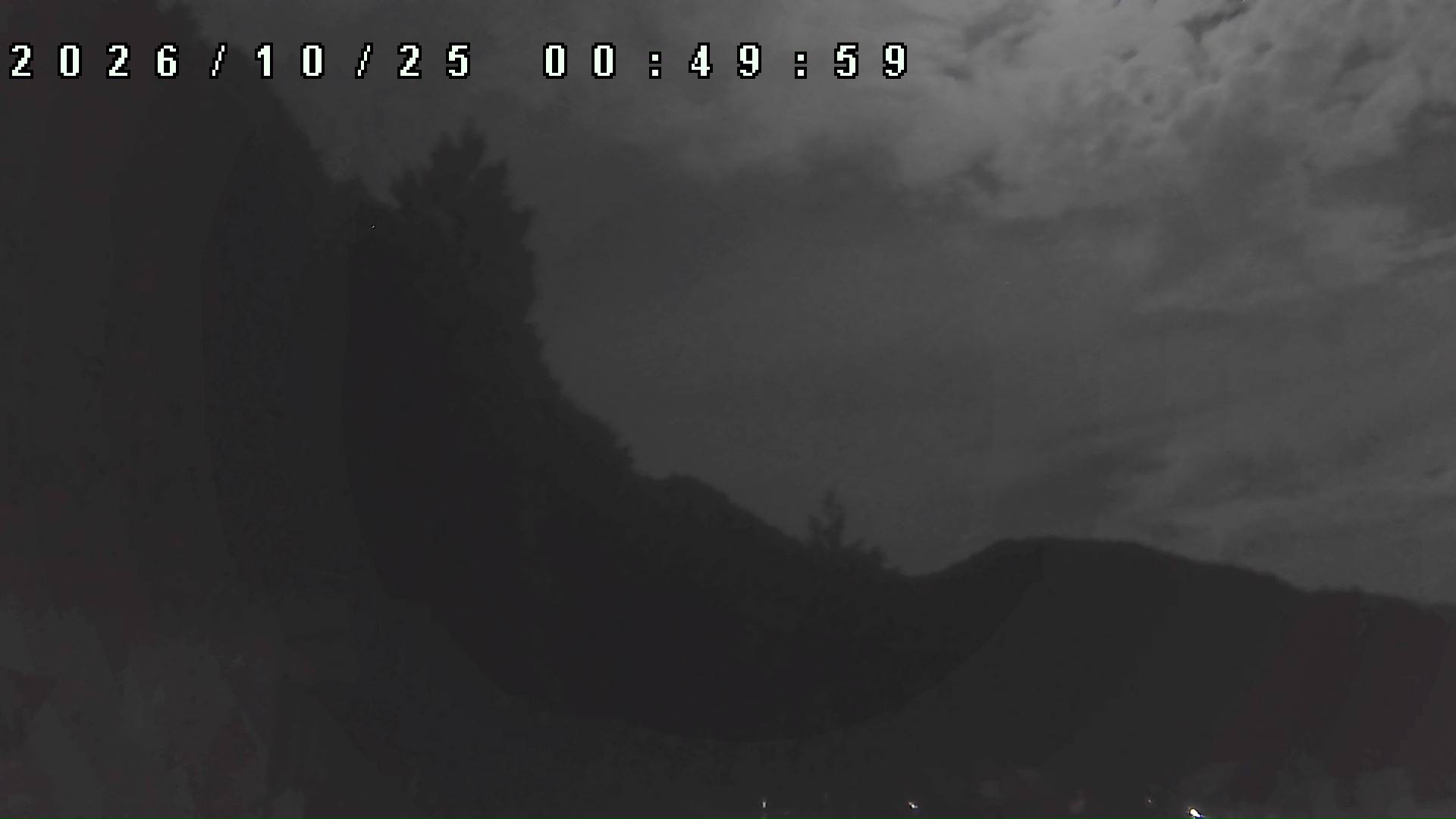 2026年10月25日 00:50ごろの金剛山登山口周辺の空