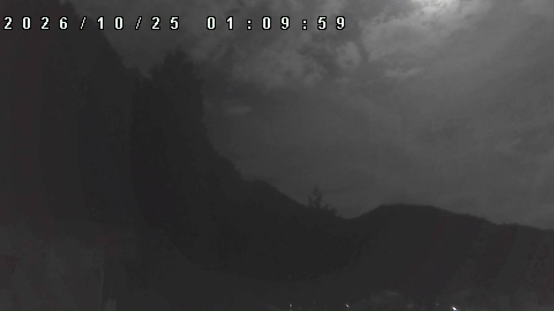 2026年10月25日 01:10ごろの金剛山登山口周辺の空