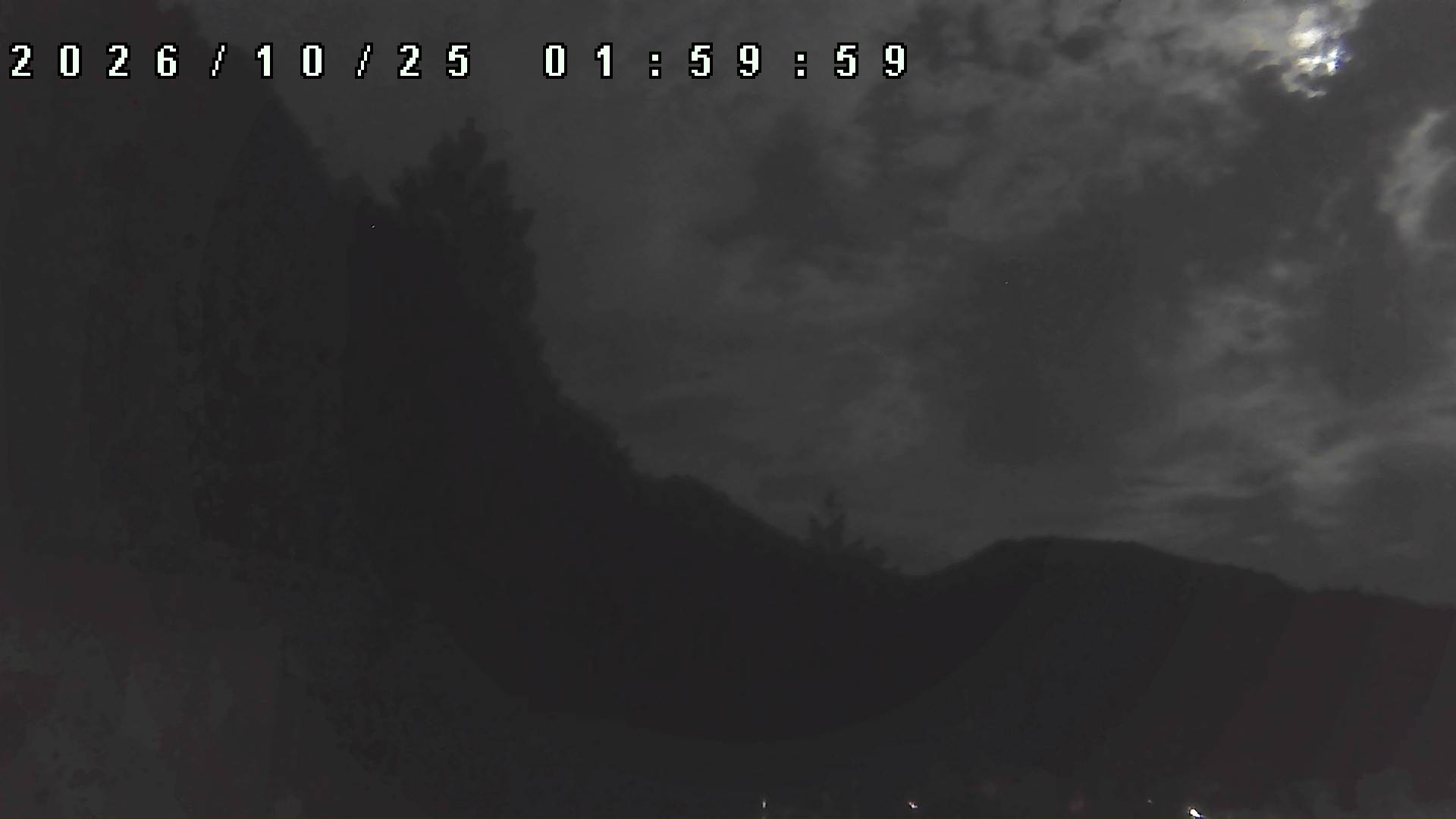 2026年10月25日 02:00ごろの金剛山登山口周辺の空