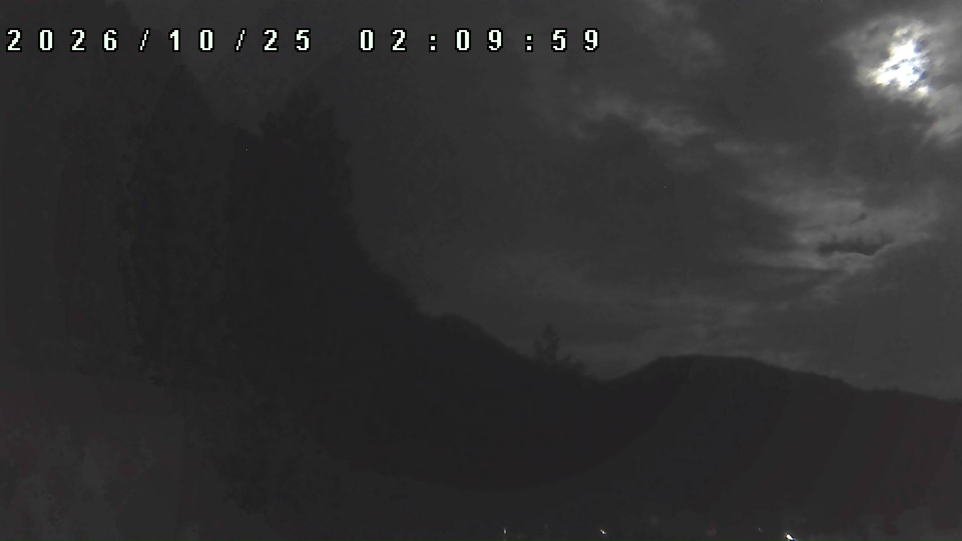 2026年10月25日 02:10ごろの金剛山登山口周辺の空