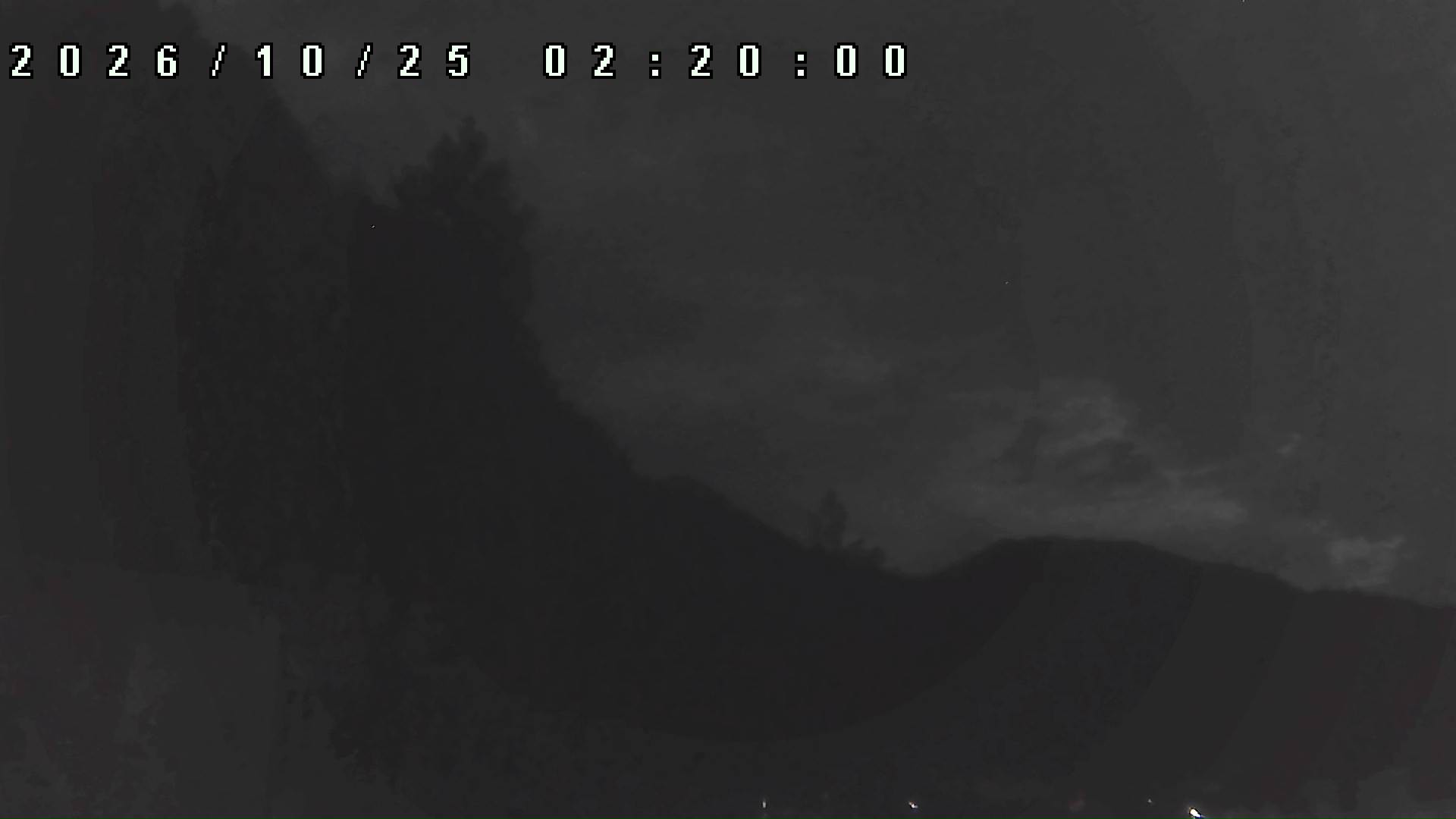 2026年10月25日 02:20ごろの金剛山登山口周辺の空