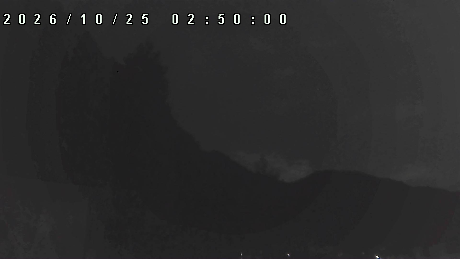 2026年10月25日 02:50ごろの金剛山登山口周辺の空