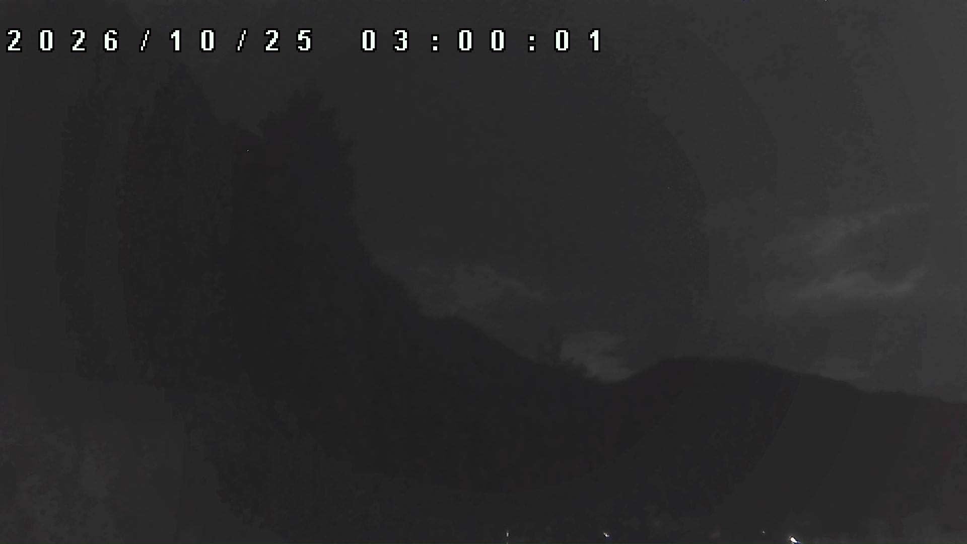 2026年10月25日 03:00ごろの金剛山登山口周辺の空