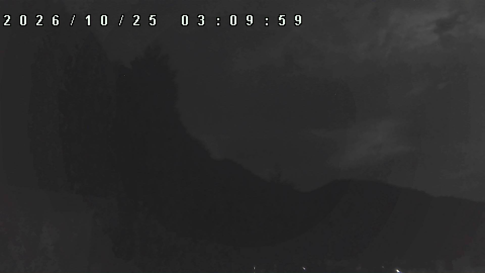 2026年10月25日 03:10ごろの金剛山登山口周辺の空