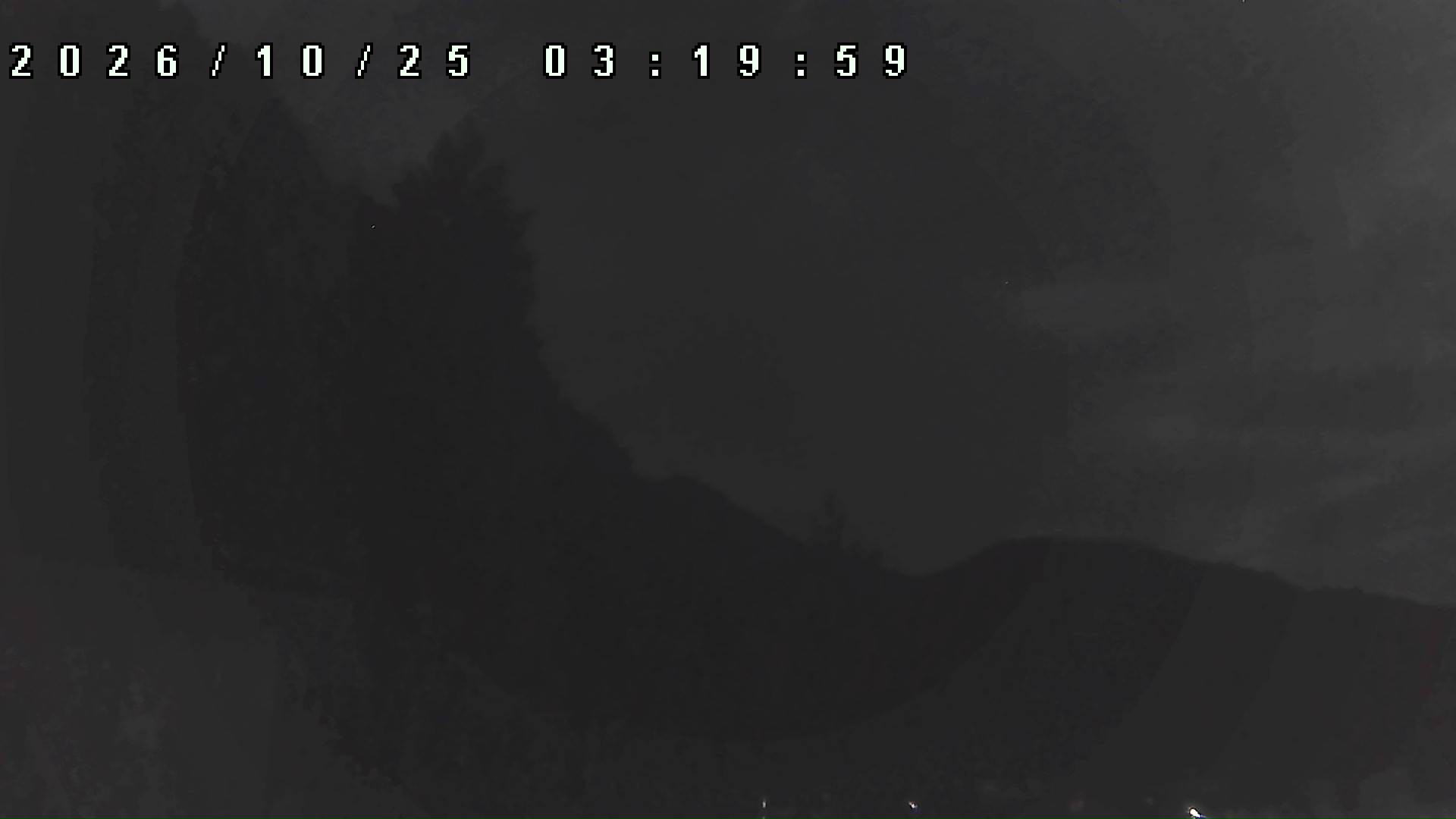 2026年10月25日 03:20ごろの金剛山登山口周辺の空