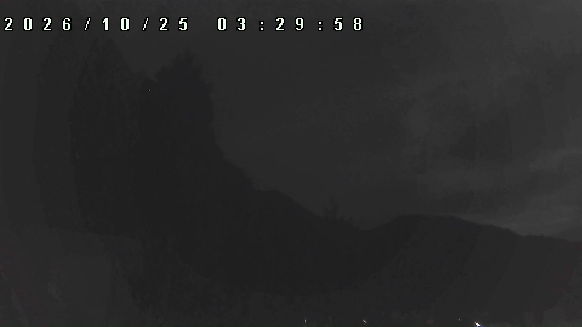 2026年10月25日 03:30ごろの金剛山登山口周辺の空