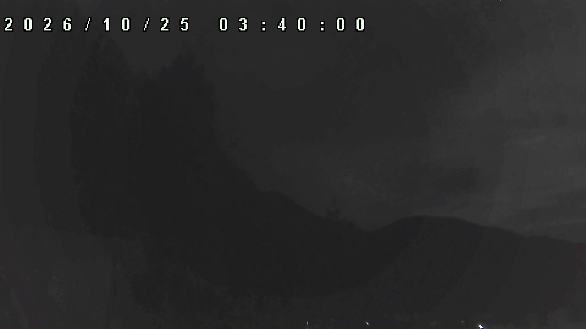 2026年10月25日 03:40ごろの金剛山登山口周辺の空