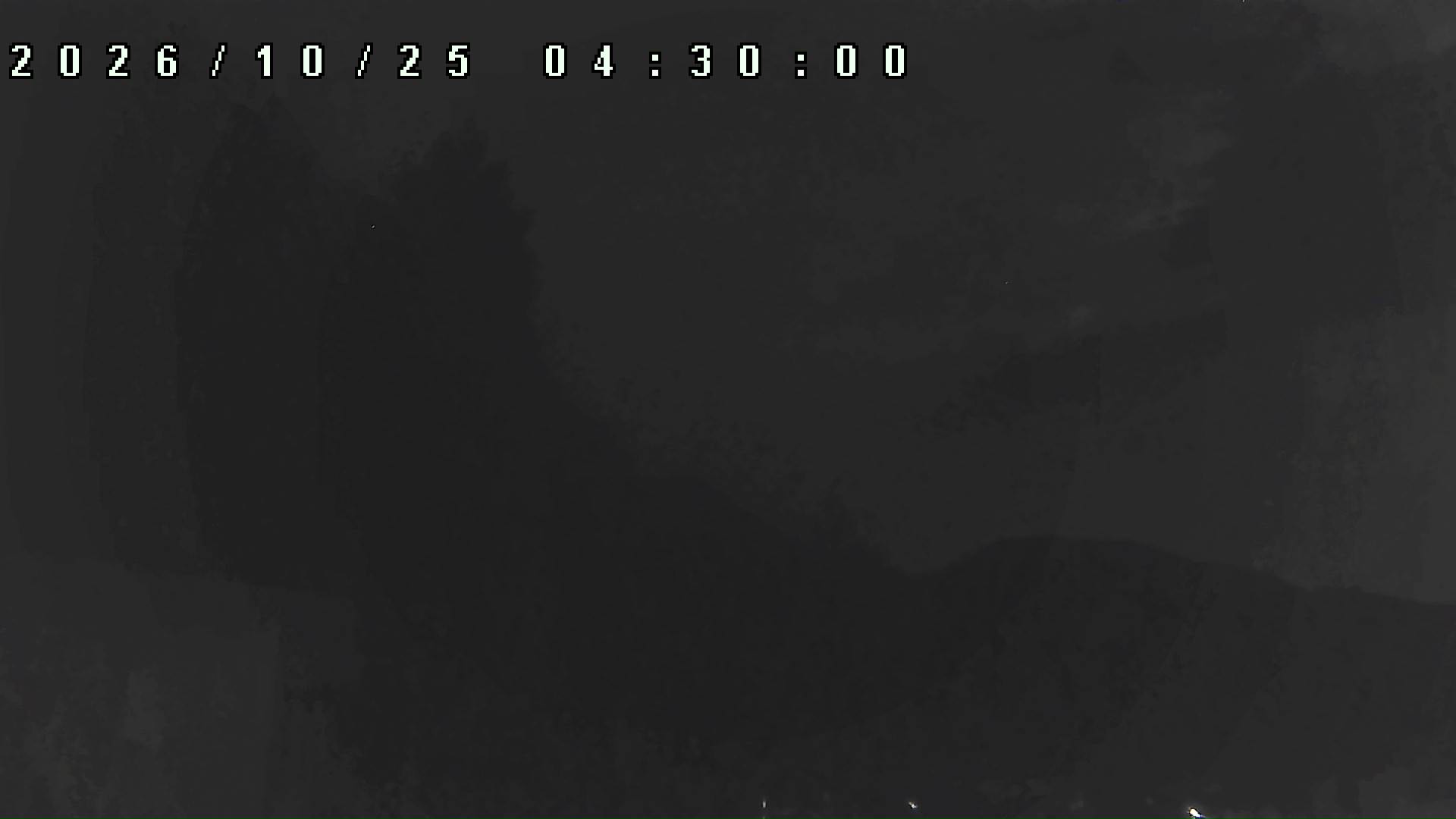 2026年10月25日 04:30ごろの金剛山登山口周辺の空