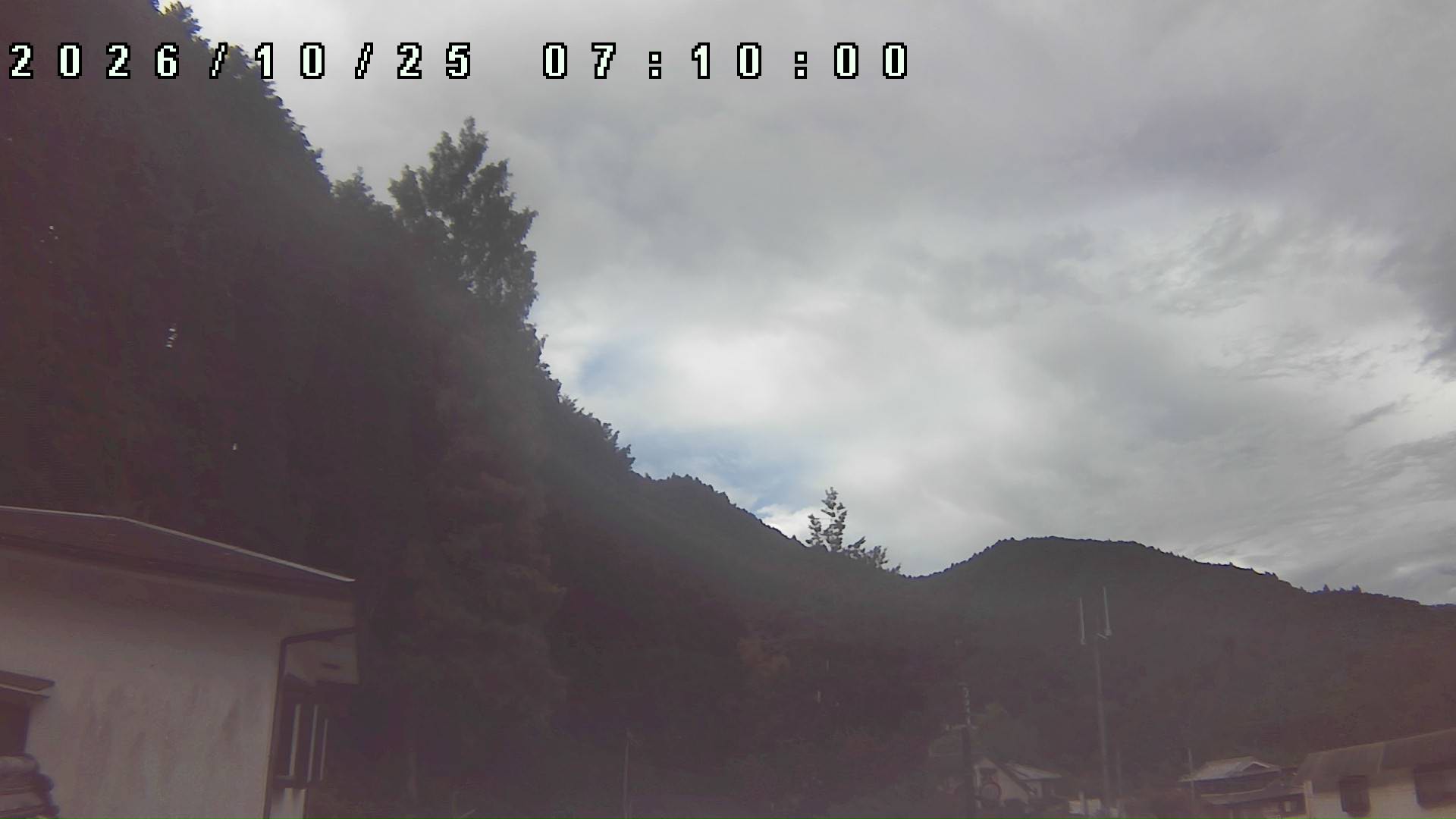 2026年10月25日 07:10ごろの金剛山登山口周辺の空