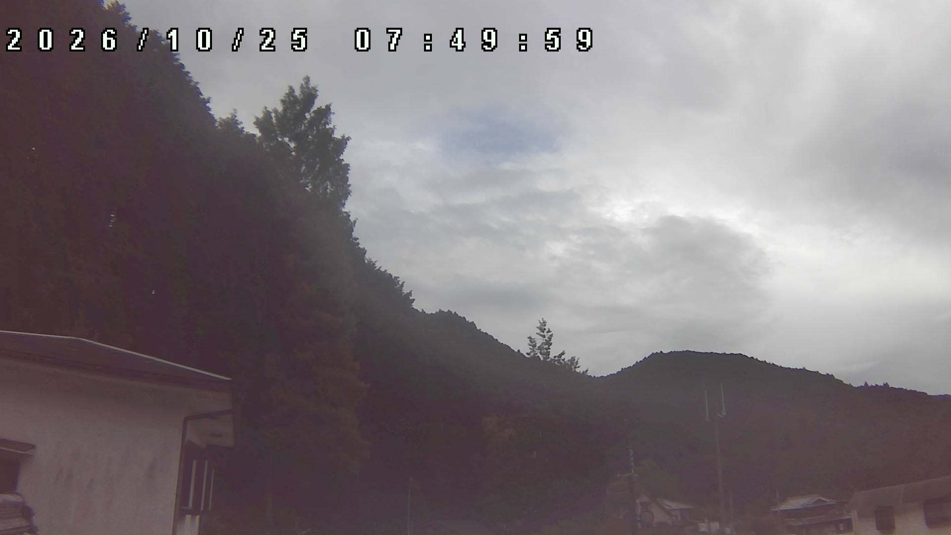 2026年10月25日 07:50ごろの金剛山登山口周辺の空