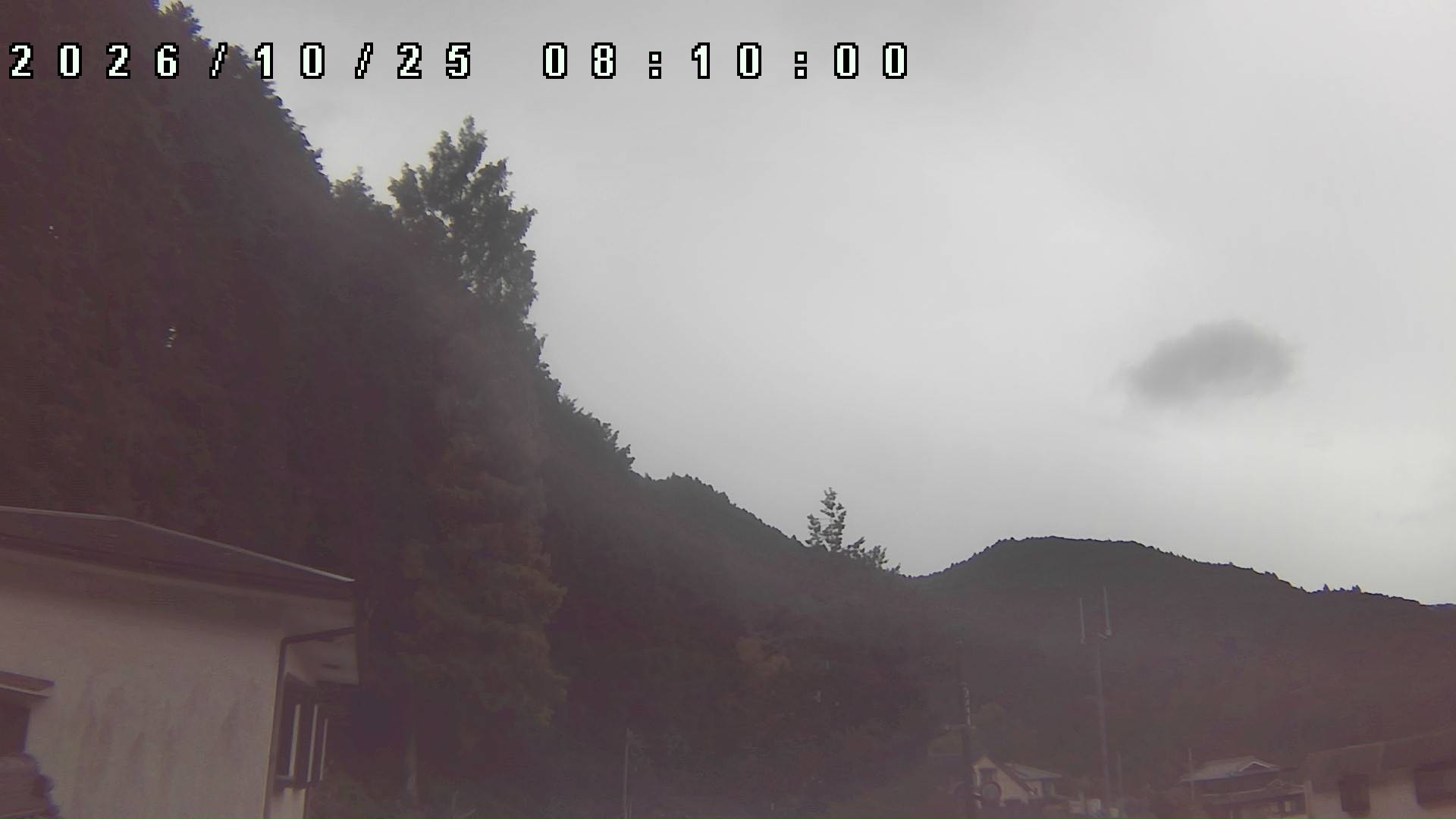 2026年10月25日 08:10ごろの金剛山登山口周辺の空