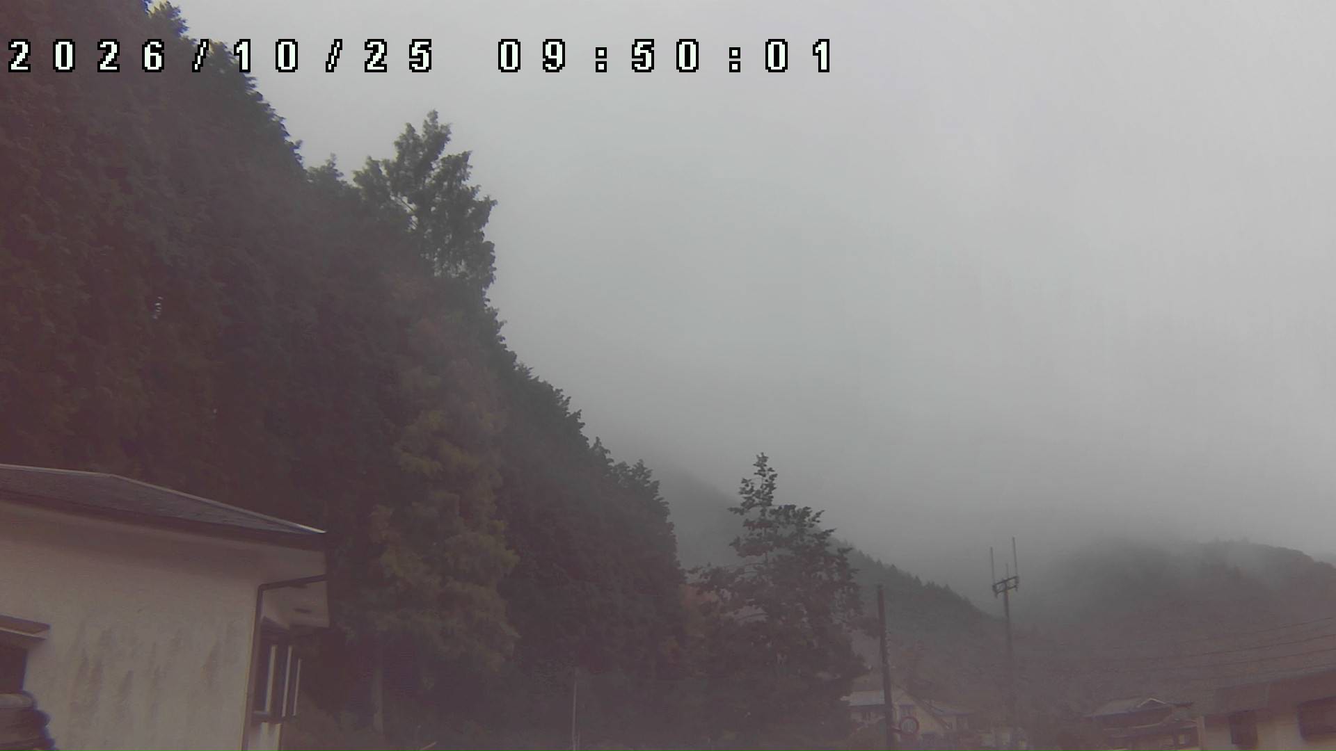 2026年10月25日 09:50ごろの金剛山登山口周辺の空
