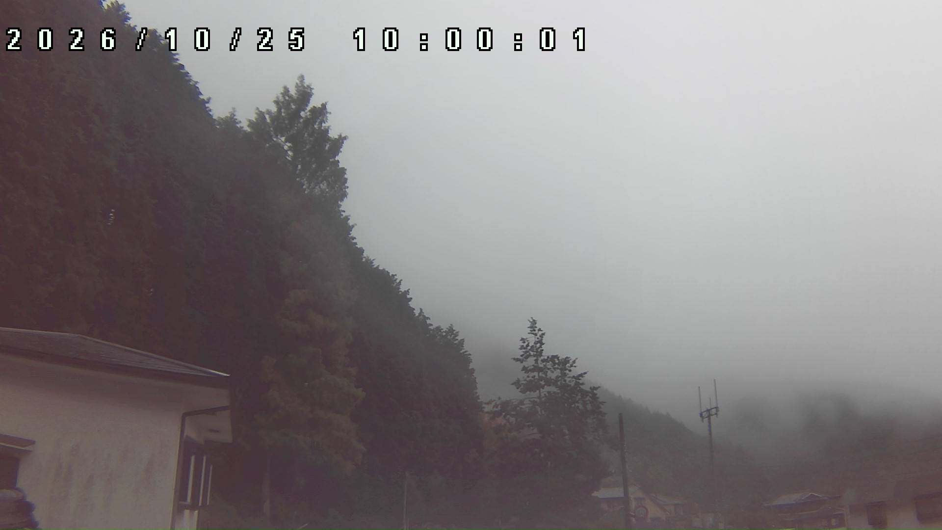 2026年10月25日 10:00ごろの金剛山登山口周辺の空