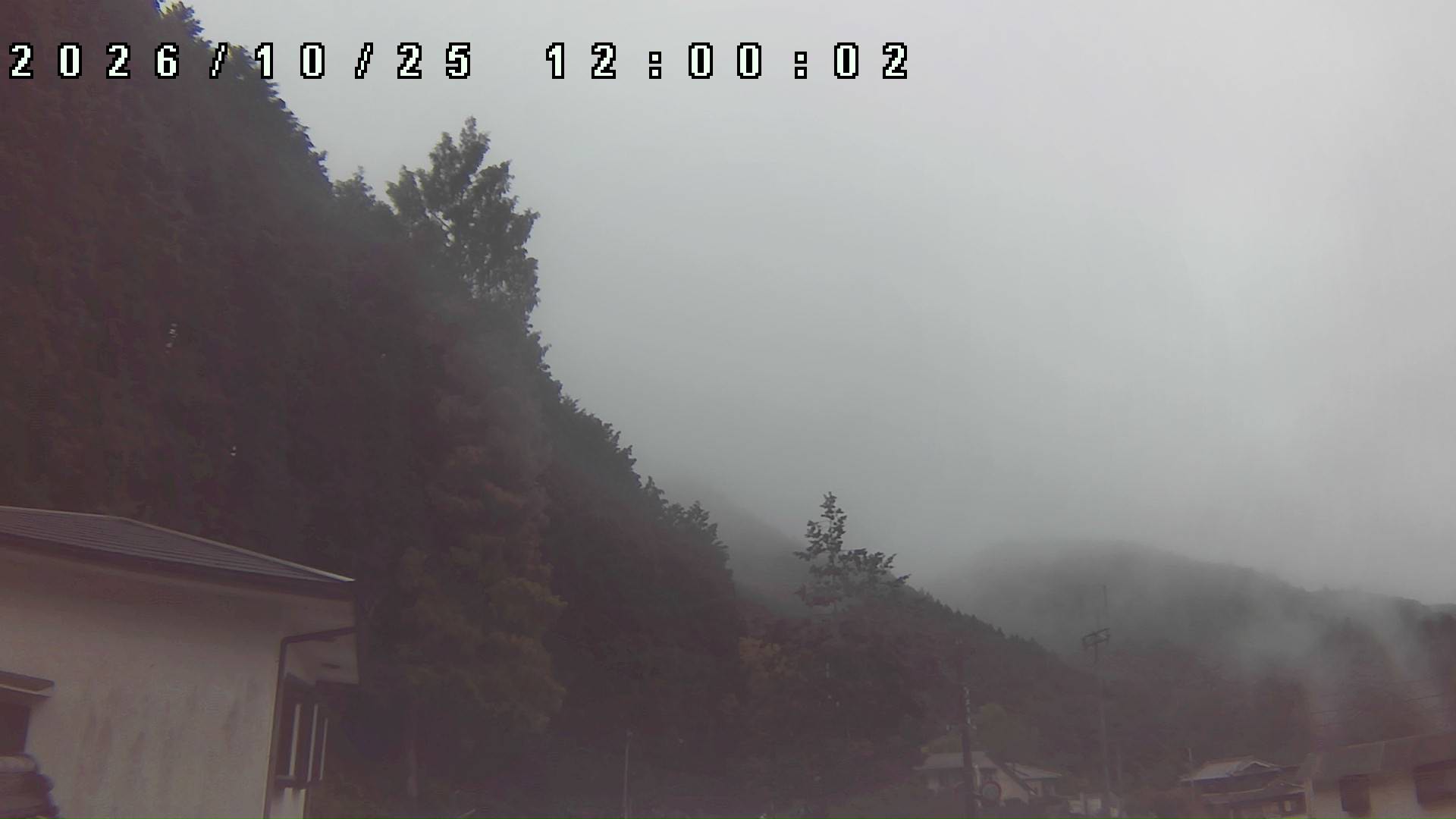 2026年10月25日 12:00ごろの金剛山登山口周辺の空