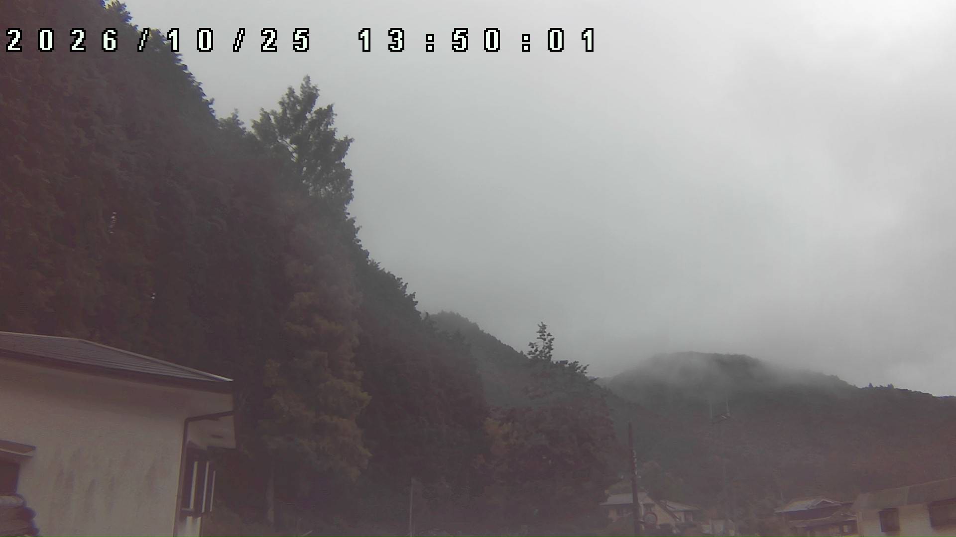 2026年10月25日 13:50ごろの金剛山登山口周辺の空