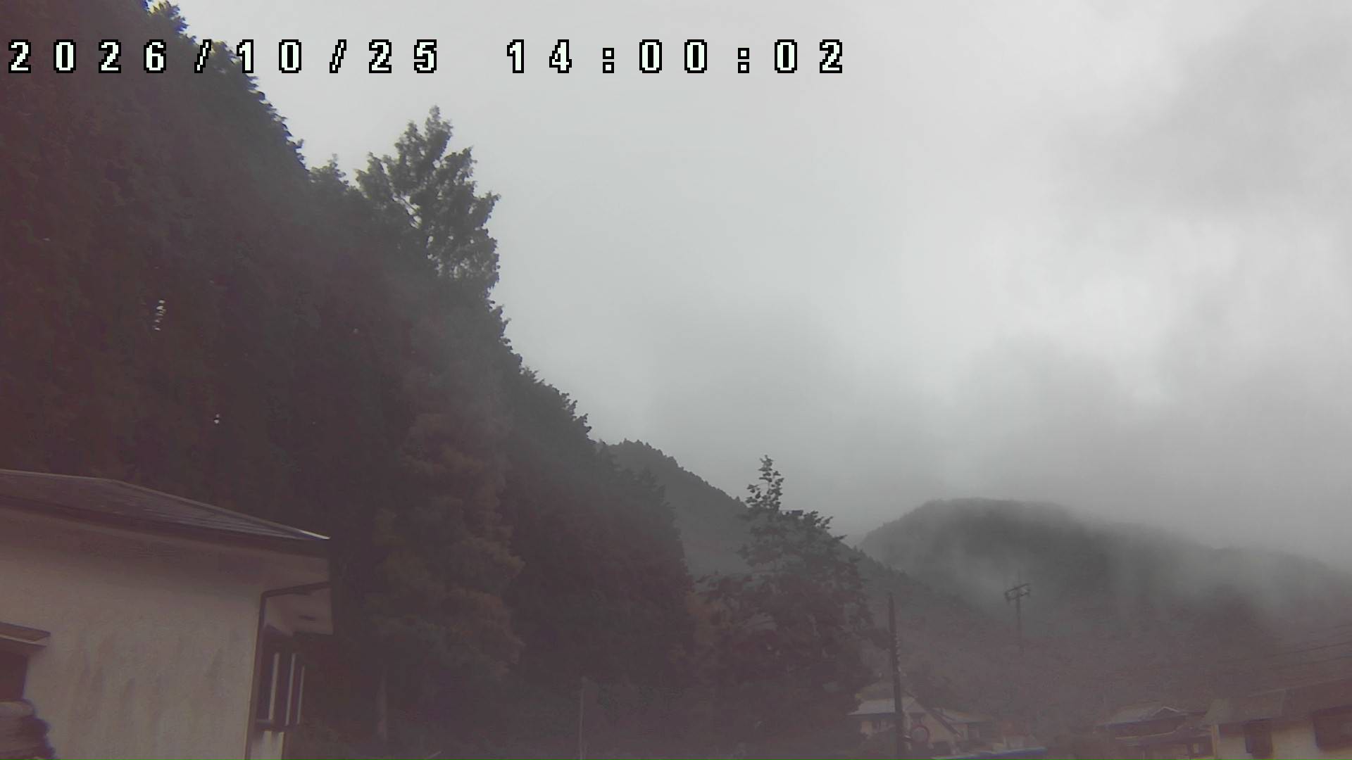 2026年10月25日 14:00ごろの金剛山登山口周辺の空