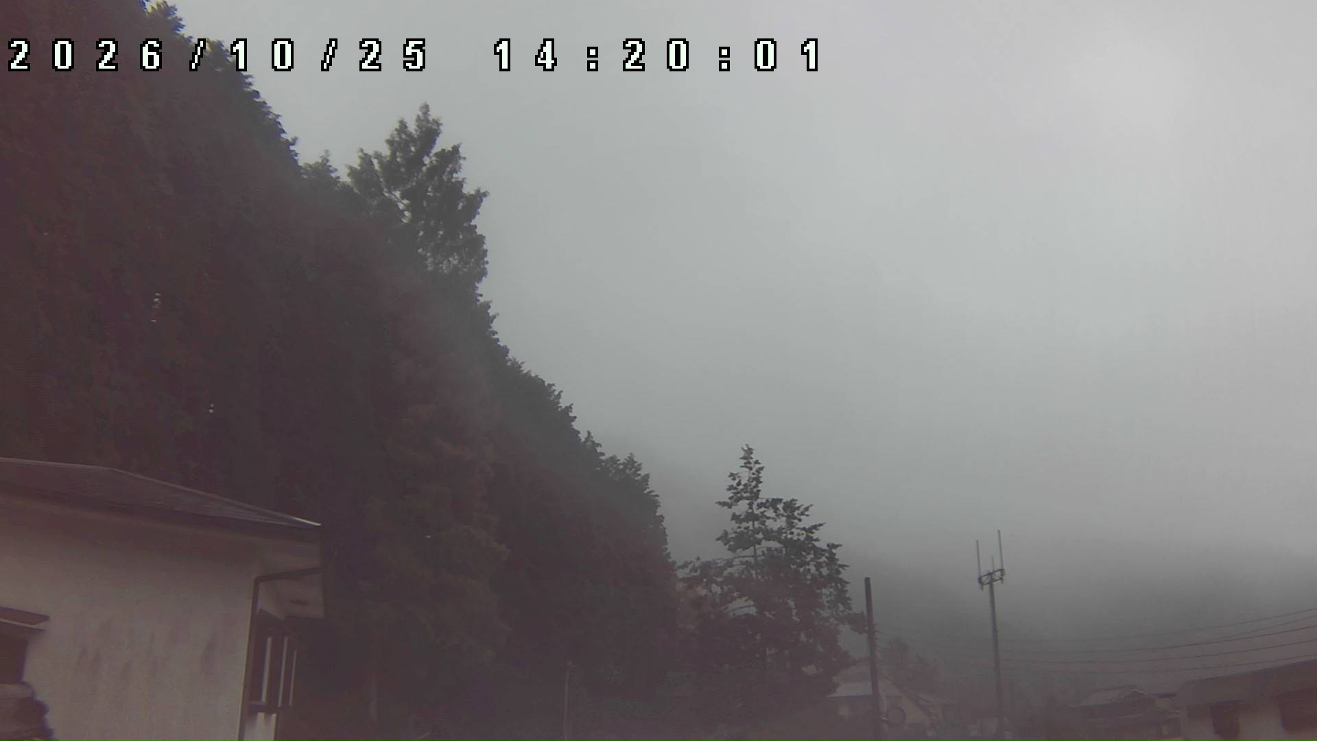 2026年10月25日 14:20ごろの金剛山登山口周辺の空