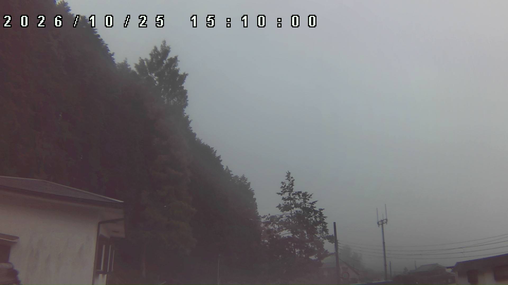 2026年10月25日 15:10ごろの金剛山登山口周辺の空