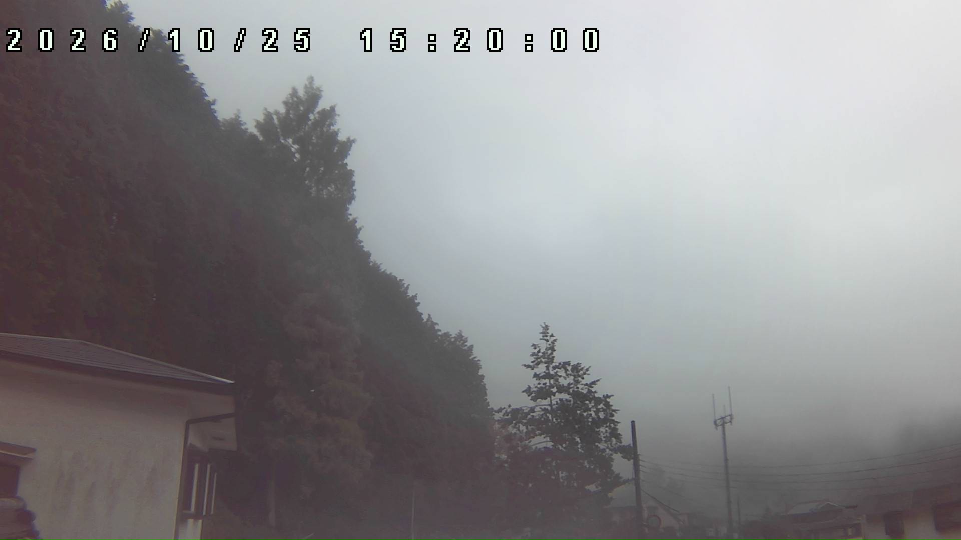 2026年10月25日 15:20ごろの金剛山登山口周辺の空