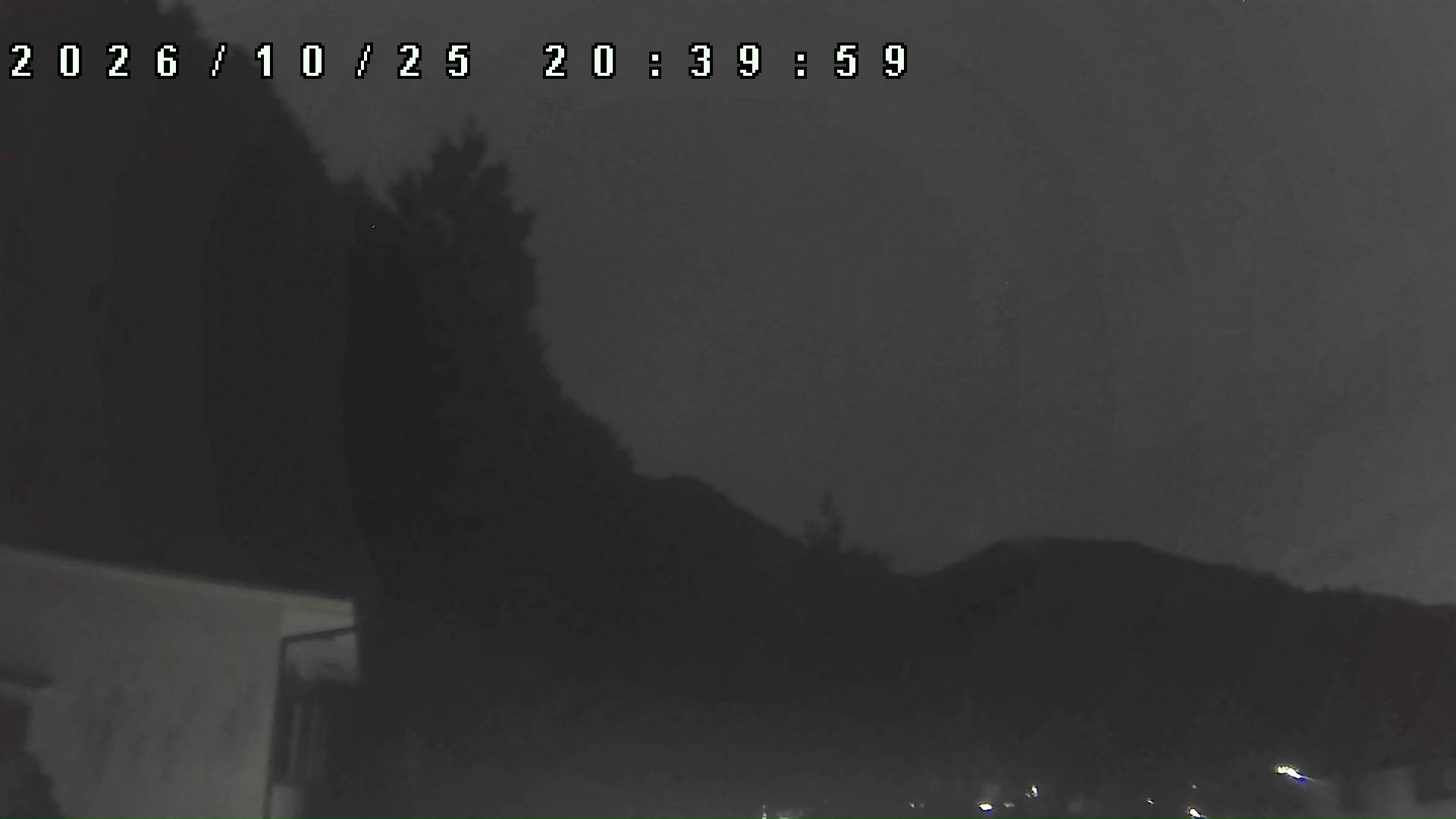 2026年10月25日 20:40ごろの金剛山登山口周辺の空