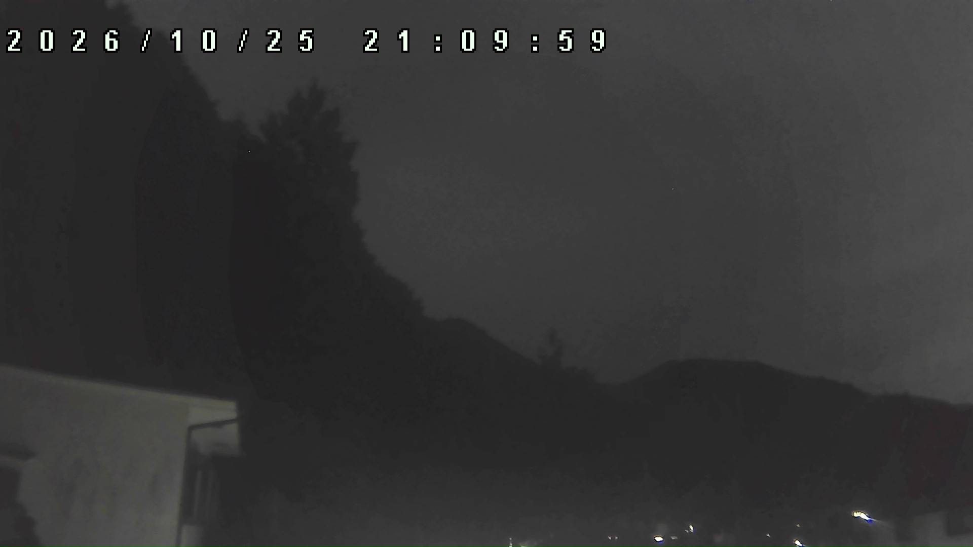 2026年10月25日 21:10ごろの金剛山登山口周辺の空