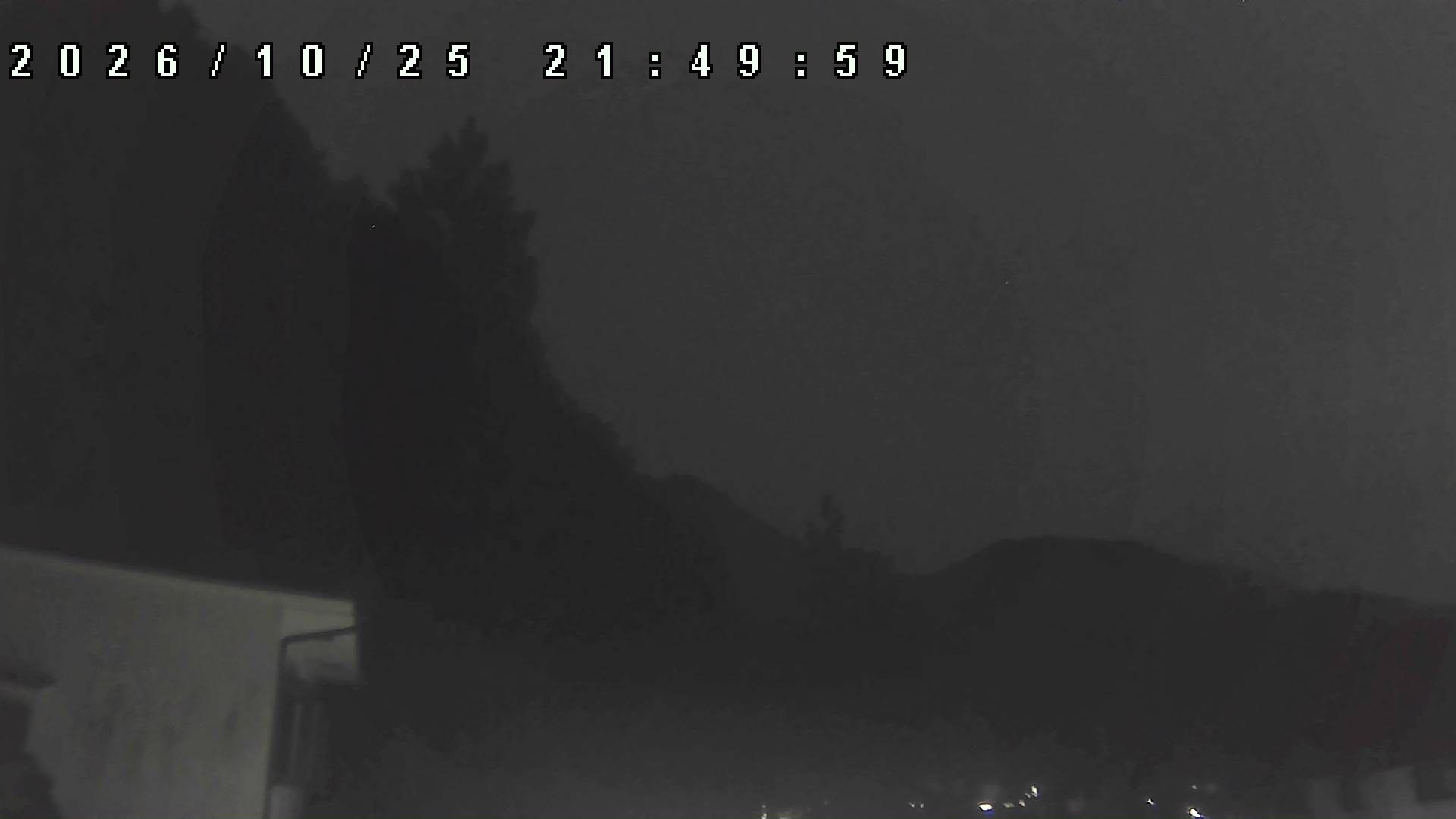 2026年10月25日 21:50ごろの金剛山登山口周辺の空