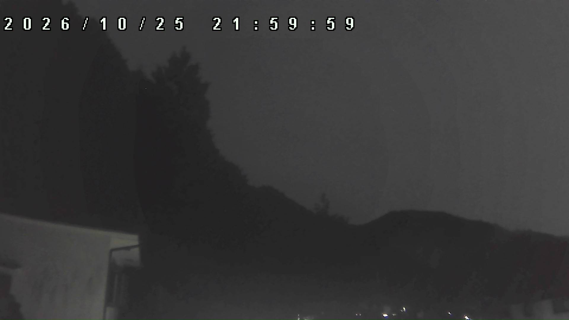 2026年10月25日 22:00ごろの金剛山登山口周辺の空